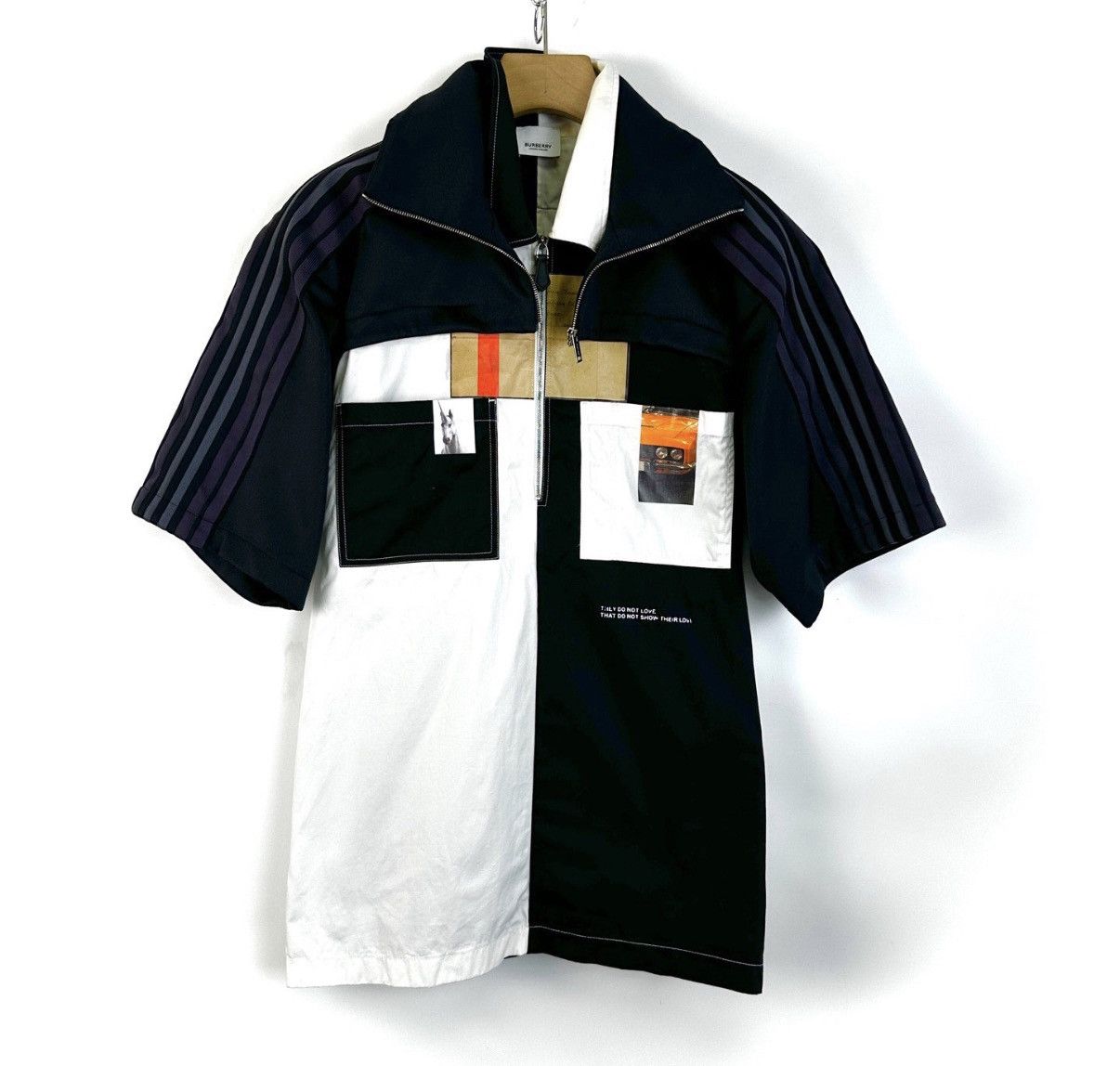 Burberry Burberry Pocket Panel Pattern Short Sleeve Shirt K12 Size US L / EU 52-54 / 3 - 1 Thumbnail