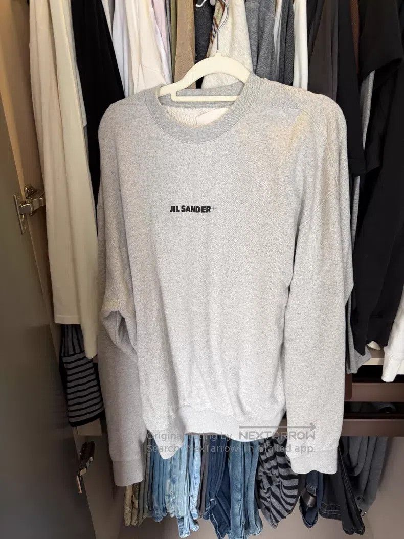 Jil Sander Jil Sander Grey crew neck sweatshirt Size S / US 4 / IT 40 - 1 Thumbnail