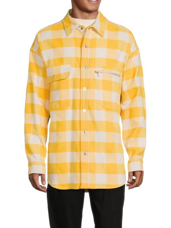 Palm Angels o1y0325 Logo Checked Shirt in Multicolor Size US M / EU 48-50 / 2 - 1 Thumbnail