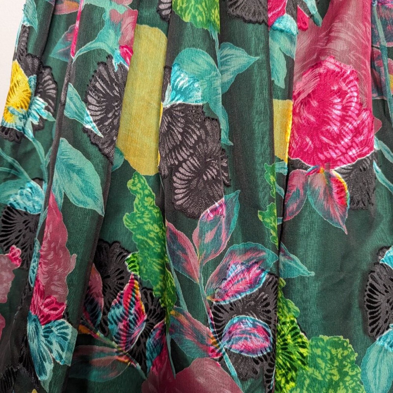 Vintage Lillie Rubin Vintage 80's Floral Print Strapless Party Dress Size S / US 4 / IT 40 - 10 Thumbnail