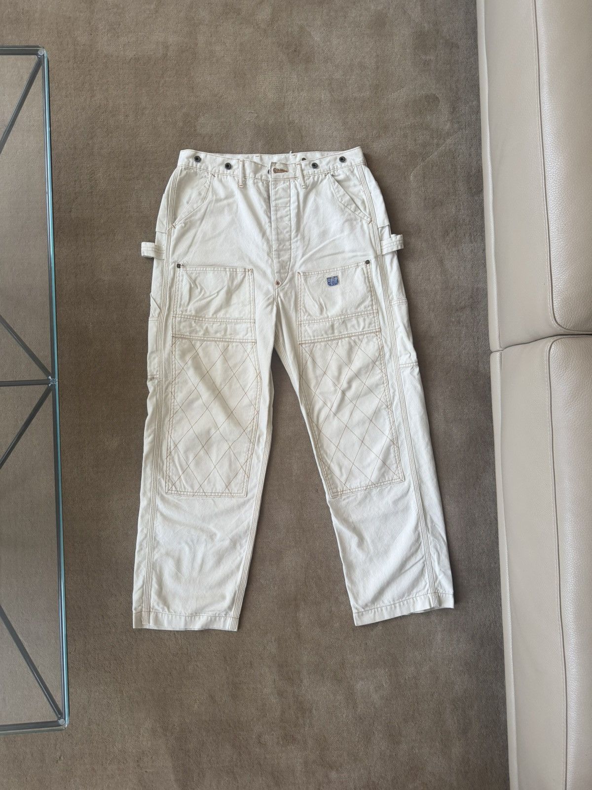 Kapital Light Canvas Lumber Pants Natural