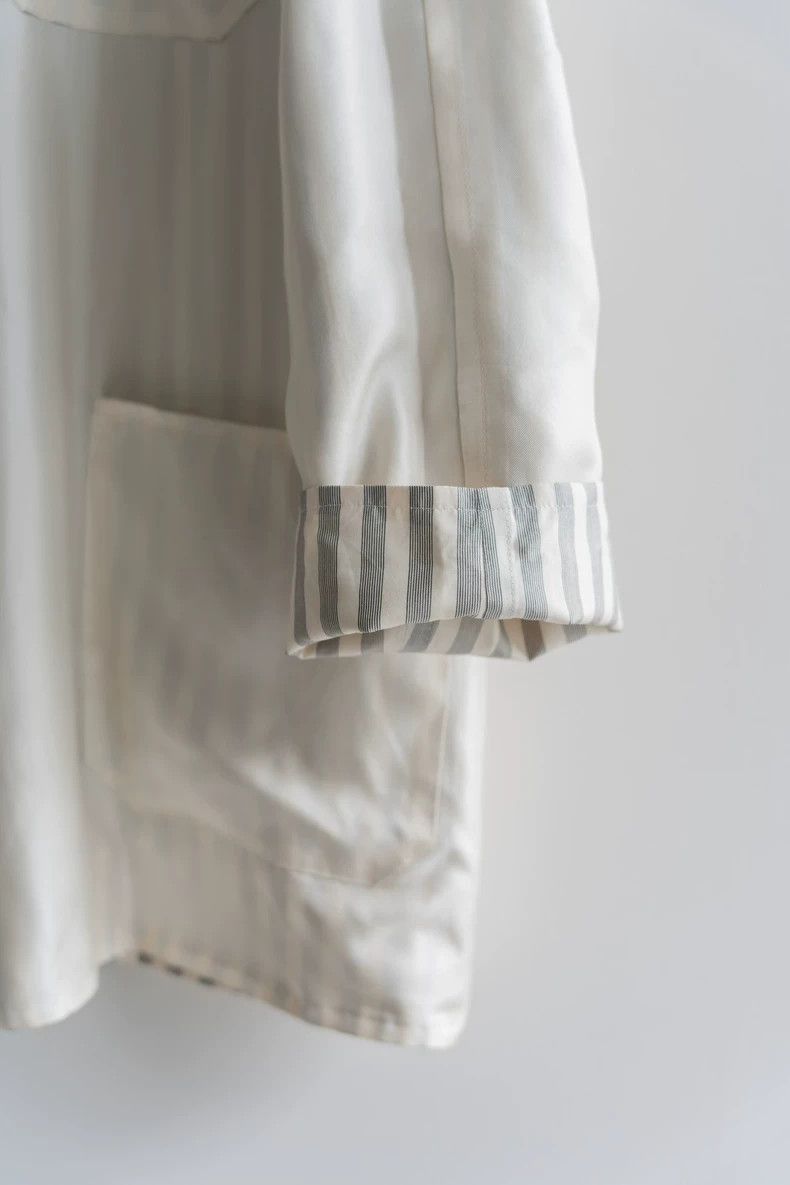 Yohji Yamamoto Yohji Yamamoto Yohji Yamamoto Striped Silk Reversible Jack Size US M / EU 48-50 / 2 - 8 Thumbnail