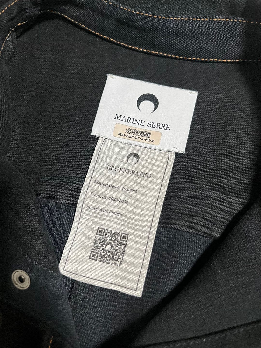 Marine Serre Marine Serre Regenerated Denim Shirt Jacket / Black Size US L / EU 52-54 / 3 - 2 Thumbnail