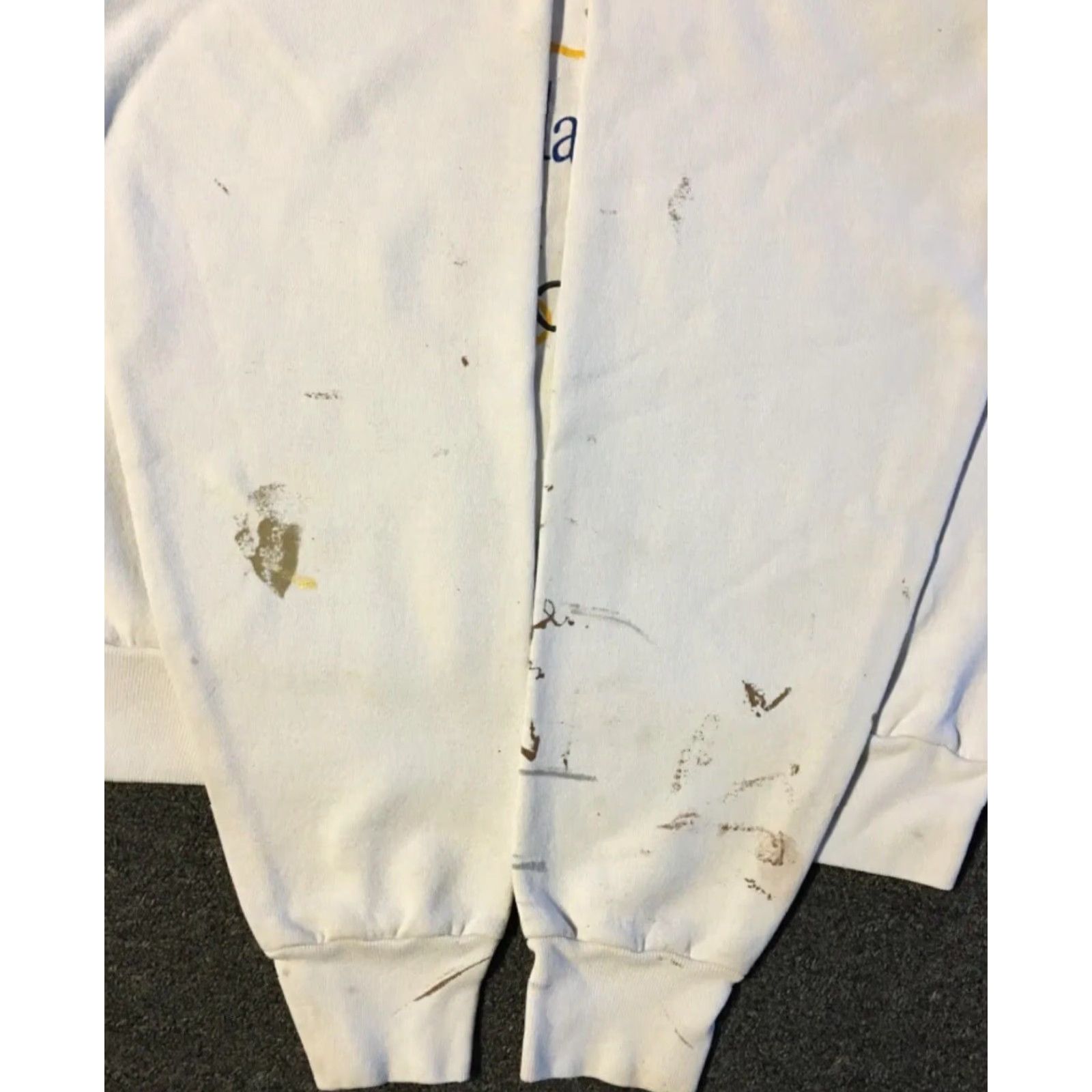 Vintage VINTAGE 90s Atlanta Olympics Faded Distress Paint Sweatshirt M Grunge Punk Skate White USA Hip Hop Rock Retro Pullover Hoodie Men Medium Size US M / EU 48-50 / 2 - 4 Thumbnail