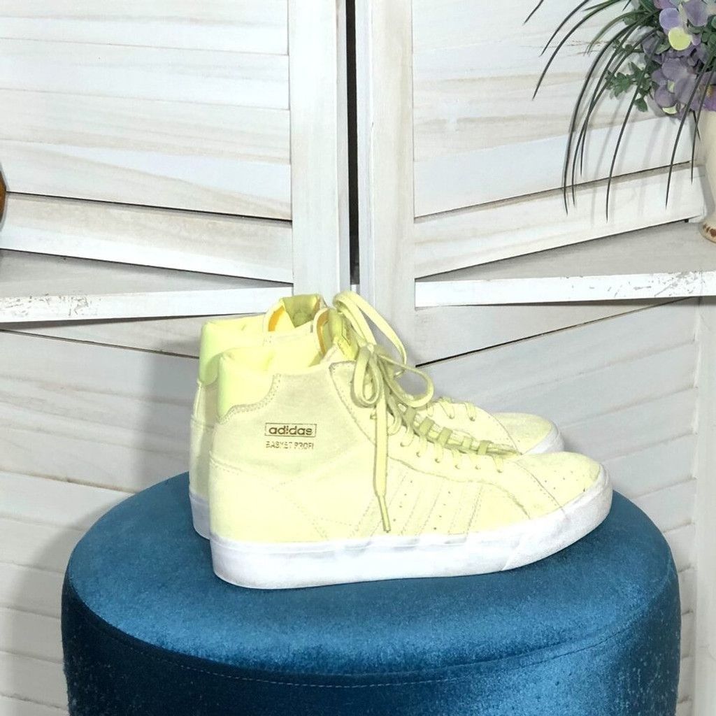Adidas Adidas women's Basket shoes lime green suede high top 7.5 Size US 7.5 / IT 37.5 - 1 Thumbnail