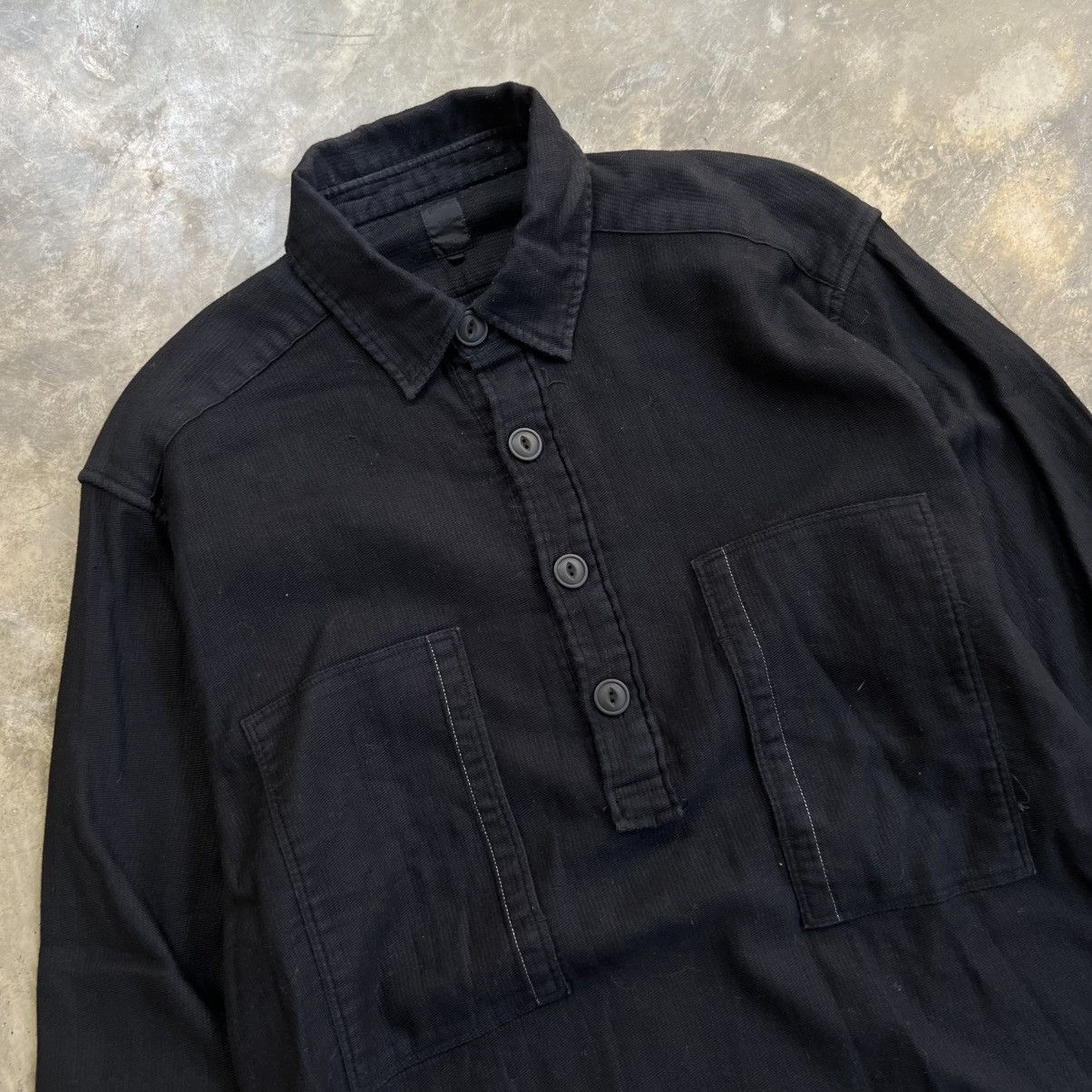Pure Blue Japan Vintage Japanese Boy’s Co Label Gimmick Pocket Shirt Size US L / EU 52-54 / 3 - 2 Thumbnail