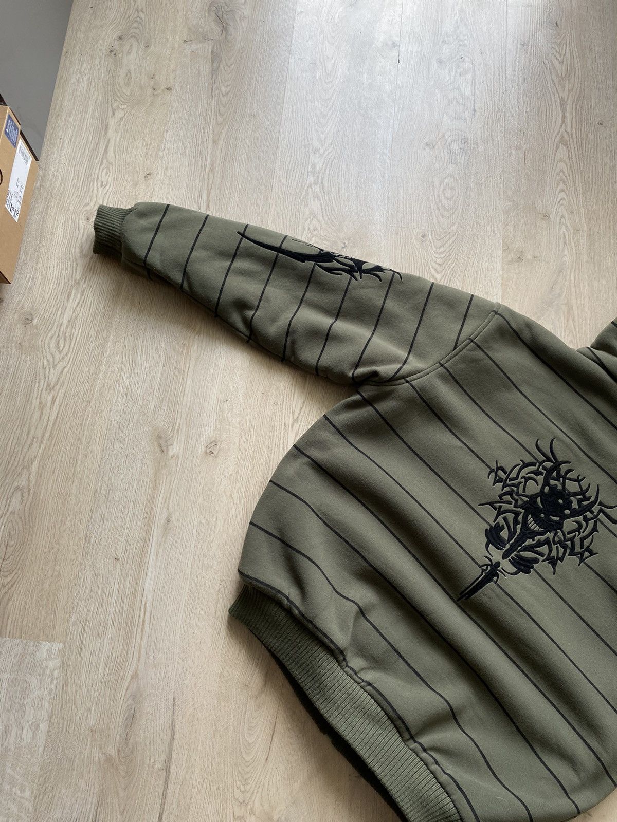 Hysteric Glamour × If Six Was Nine × Le Grande Bleu (L.G.B.) Vintage Tribal Zip Hoodie Mohair Japanese Cropped Boxy Hype Size US L / EU 52-54 / 3 - 3 Thumbnail