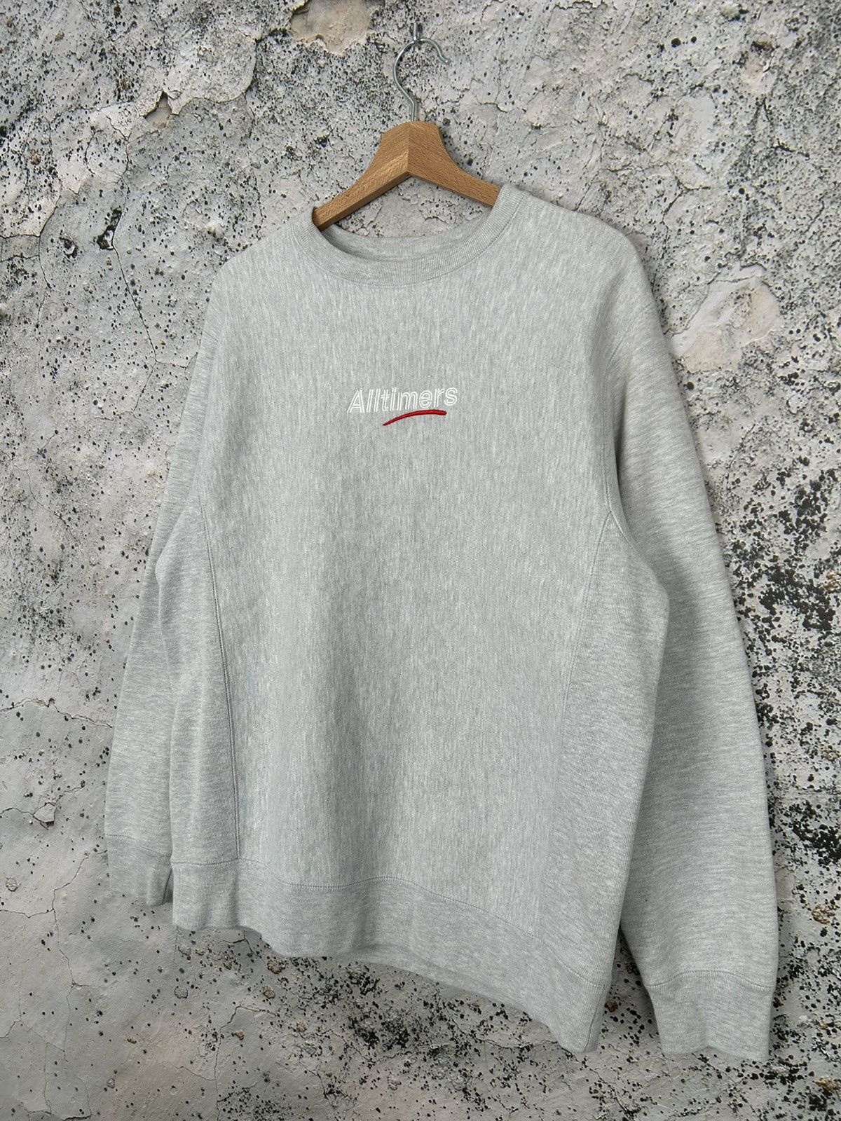 Alltimers Alltimers Grey Baggy Crewneck Skategang Streetwear Hype Size US M / EU 48-50 / 2 - 2 Thumbnail