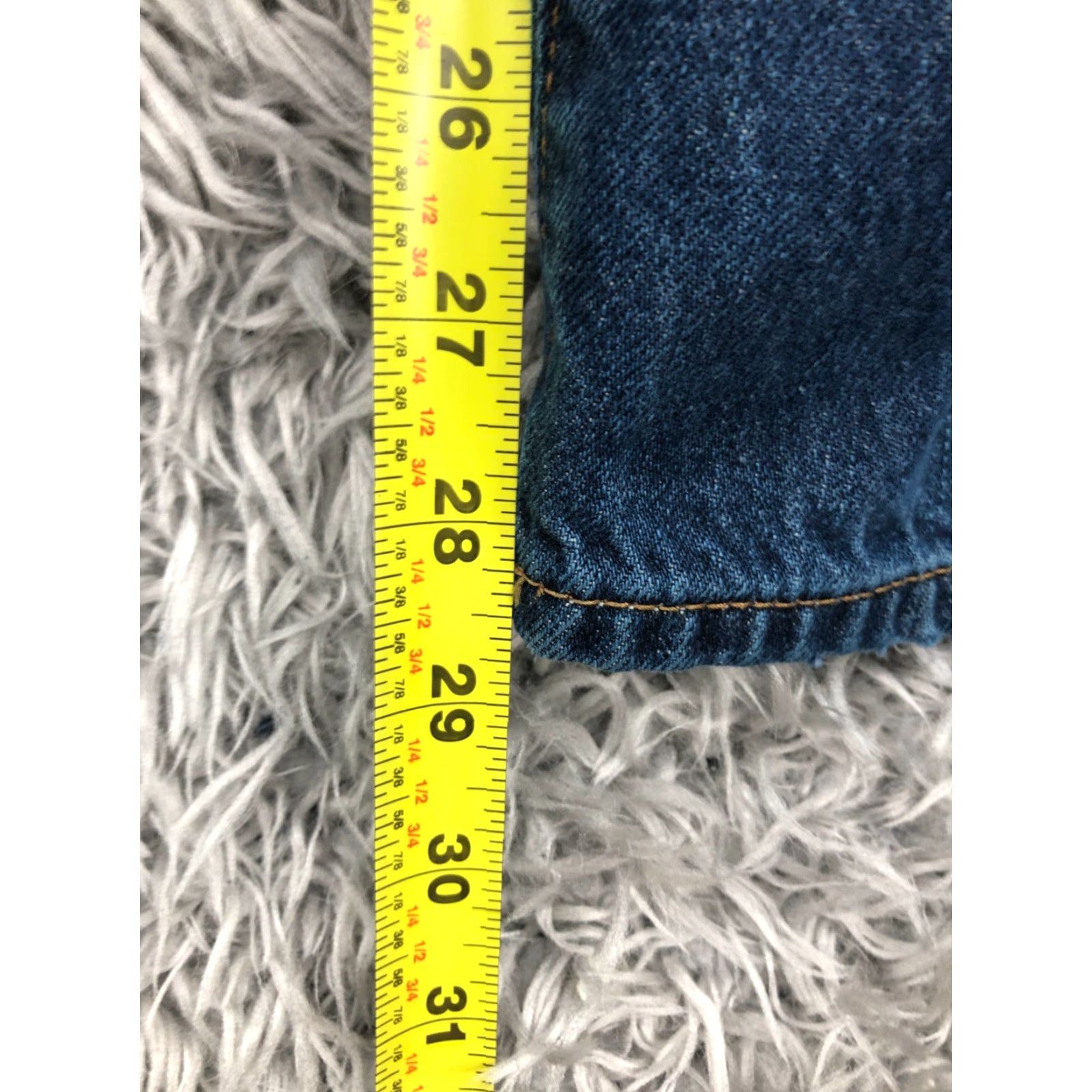 Gap Gap 1969 Jeans Size 36x30 Mens Straight Mid Rise Dark Blue Denim 5-Pocket Regular Comfort Zip Belt Loops Size US 36 / EU 52 - 5 Thumbnail