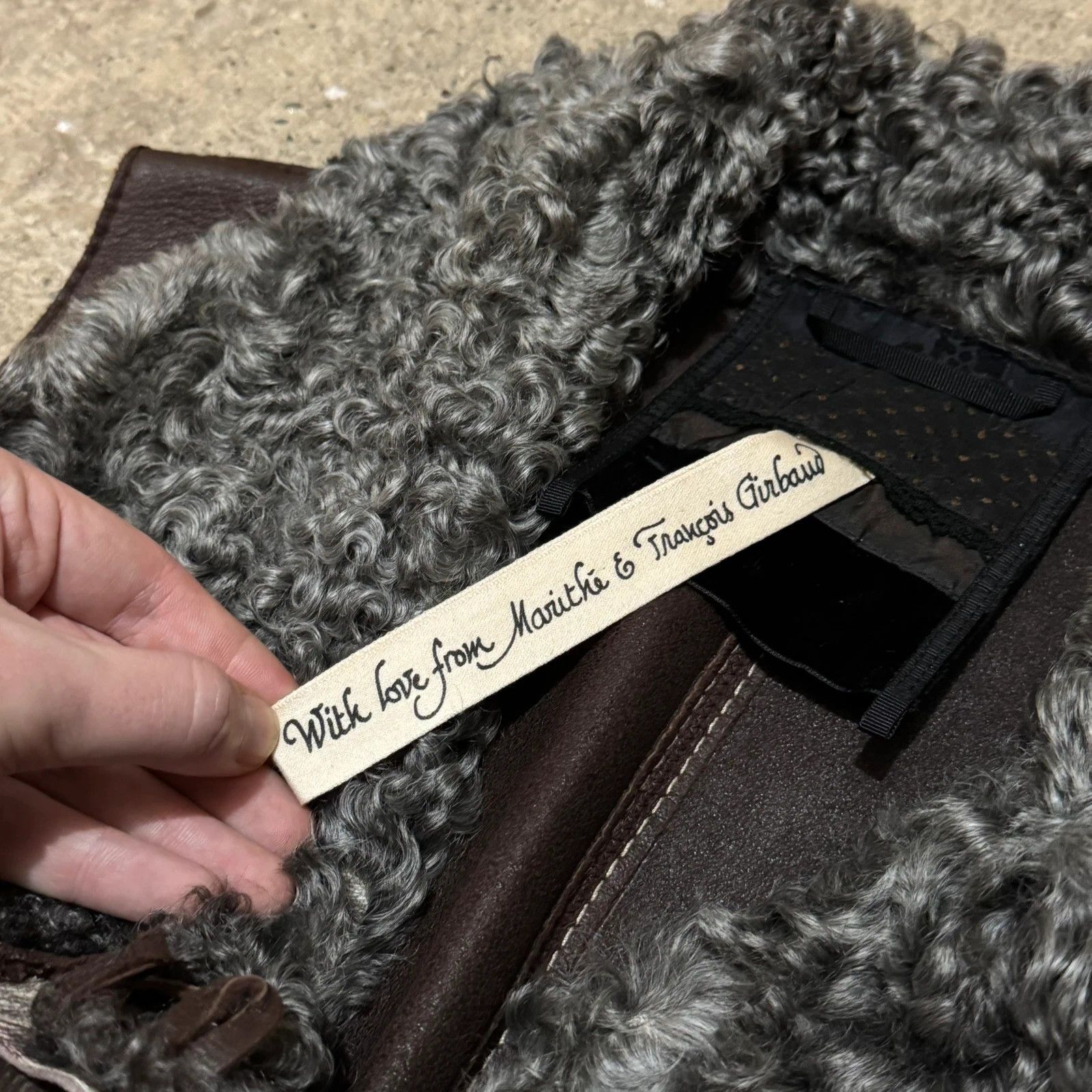 Marithe + Francois Girbaud Vintage Marithe François Girbaud shearling lethaer vest Size ONE SIZE - 4 Thumbnail