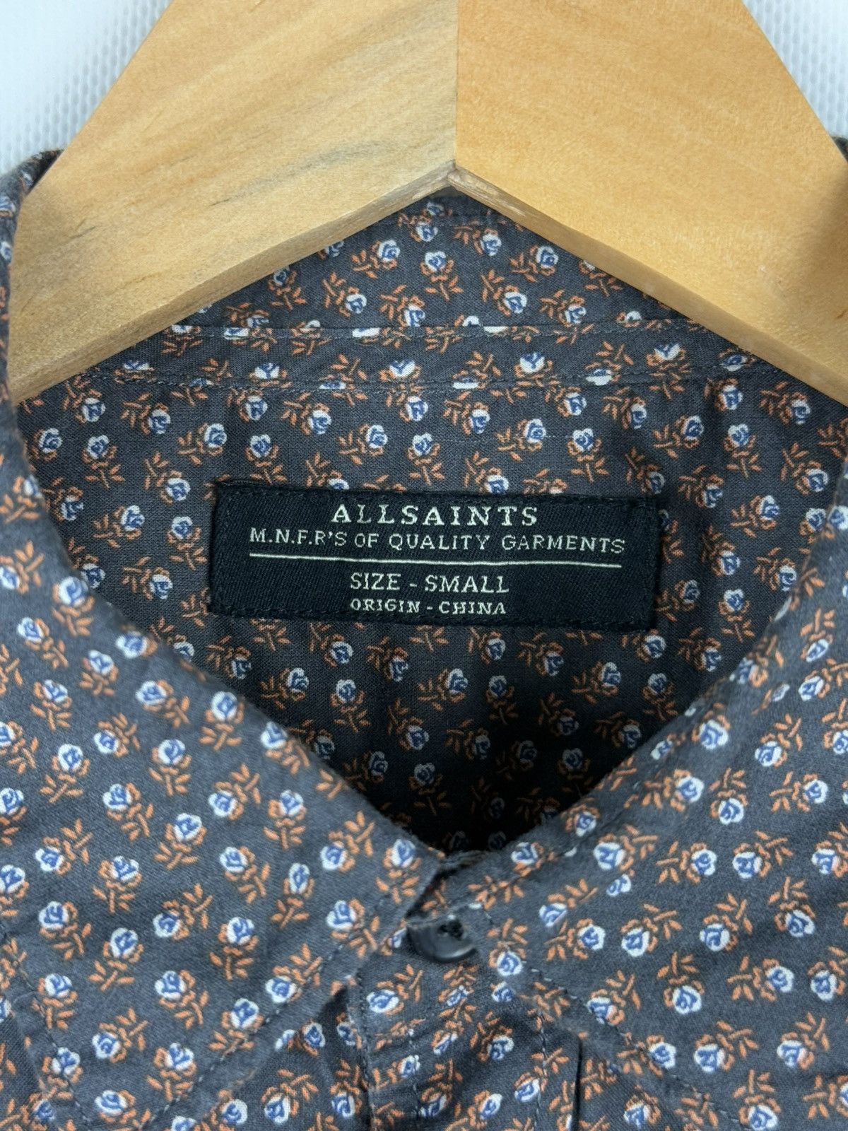 Allsaints Allsaints Hibiscus SS Overprinted Hawaiian Button Up Shirt Size US S / EU 44-46 / 1 - 10 Thumbnail