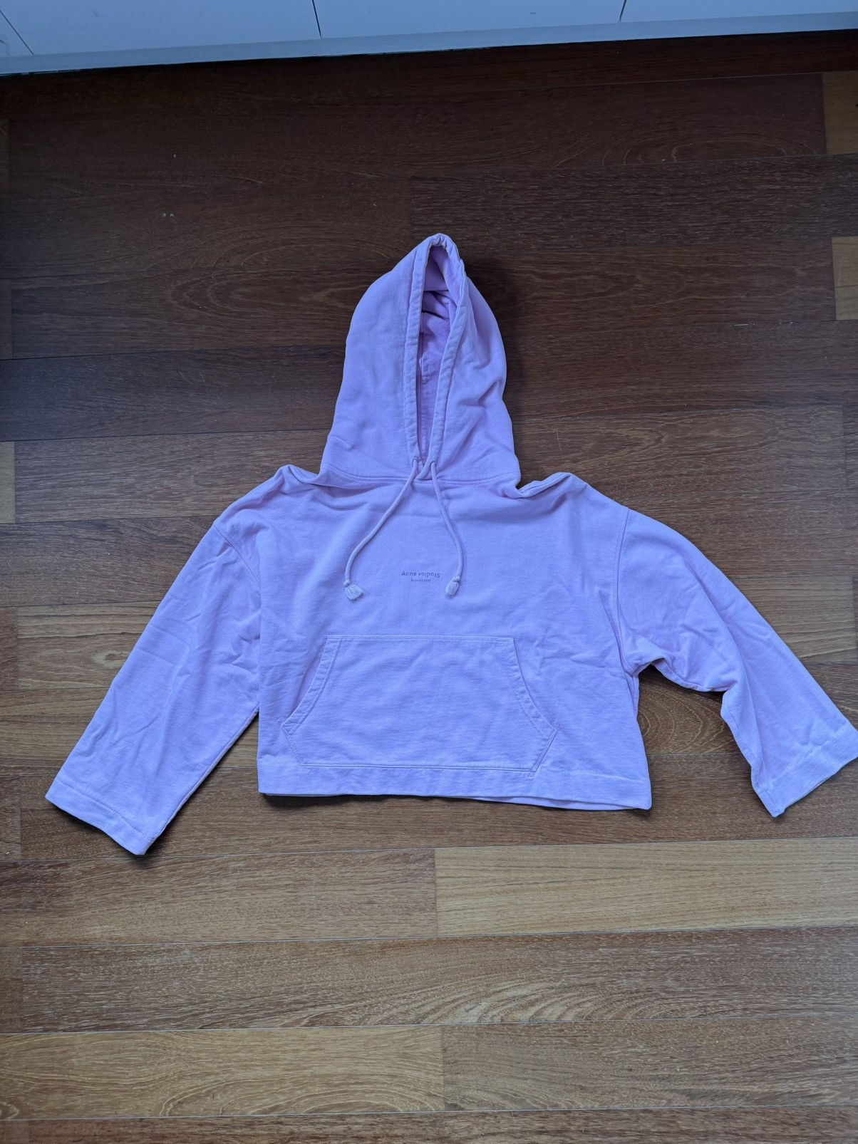 Acne Studios Acne Studios cropped pink hoodie Size XS / US 0-2 / IT 36-38 - 3 Thumbnail