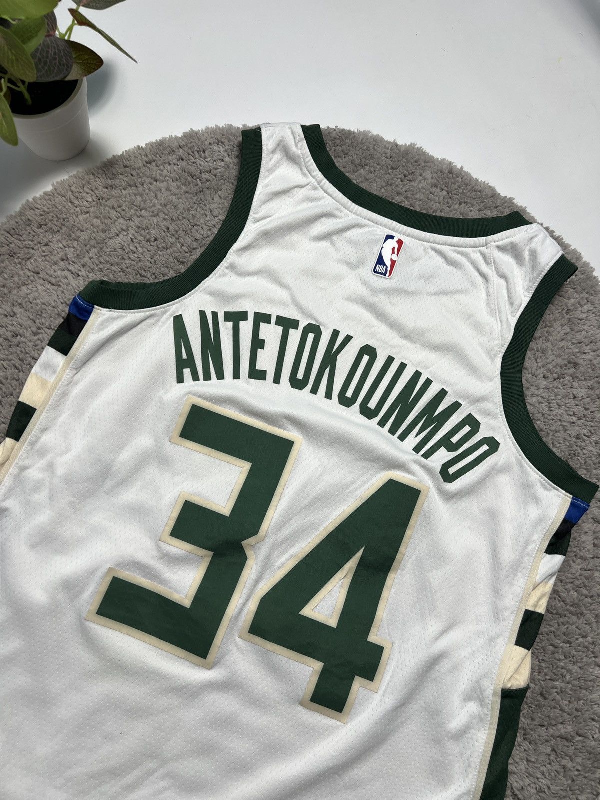 Nike Nike Milwaukee Bucks Antetokounmpo Basketball Jersey #34 Size US M / EU 48-50 / 2 - 5 Thumbnail