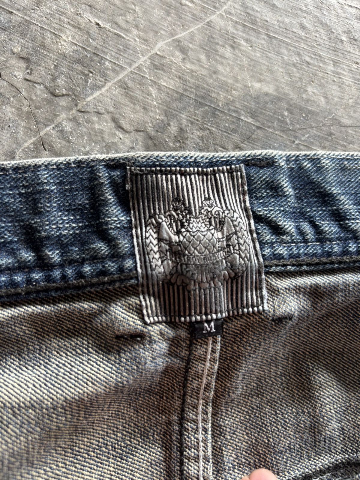 If Six Was Nine DESTROY BABYLON japanese jeans oil muddy rust wash punk goth Size US 34 / EU 50 - 6 Thumbnail
