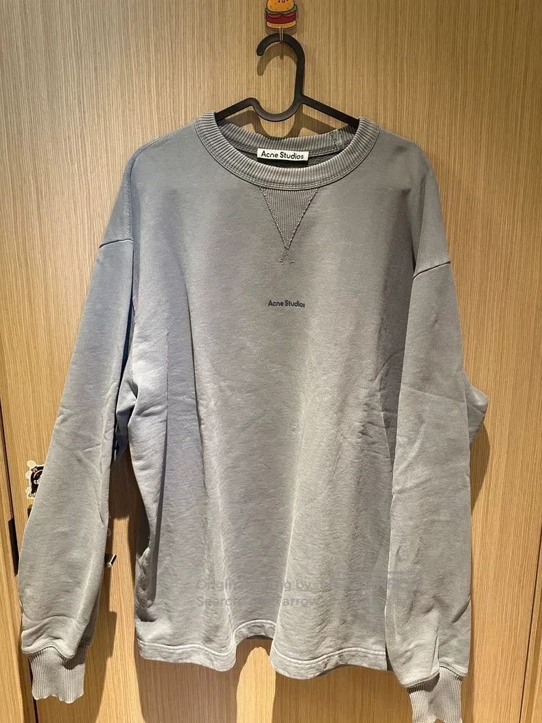 Acne Studios Acne Studios Logo Crewneck Sweatshirt, Misty Blue Size US XS / EU 42 / 0 - 2 Thumbnail