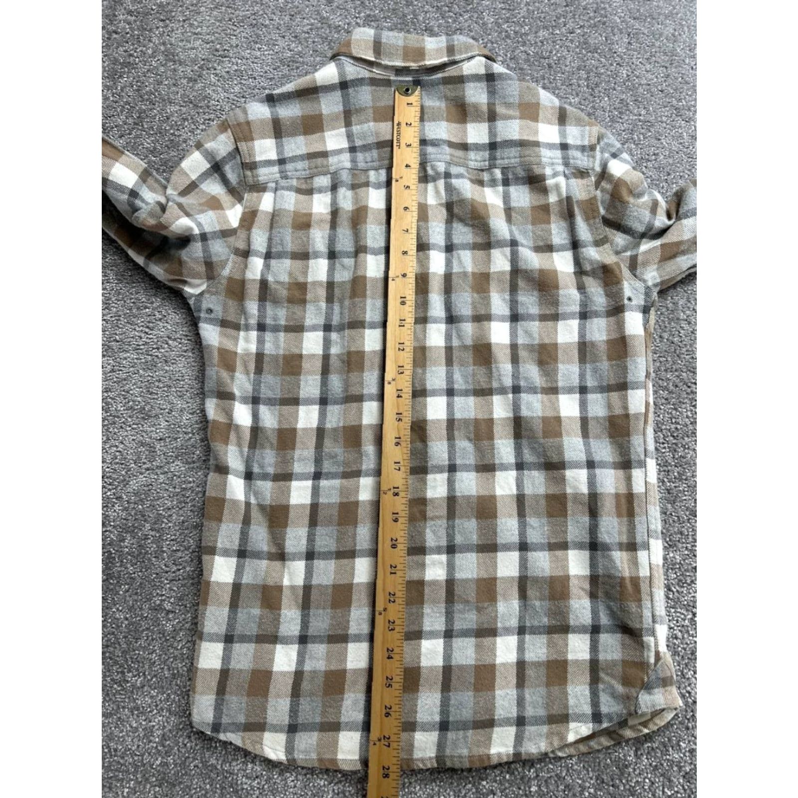 Prana prAna Flannel Shirt Mens Small Multicolor Plaid Cotton Slim Fit Chest Pockets Size US S / EU 44-46 / 1 - 5 Thumbnail
