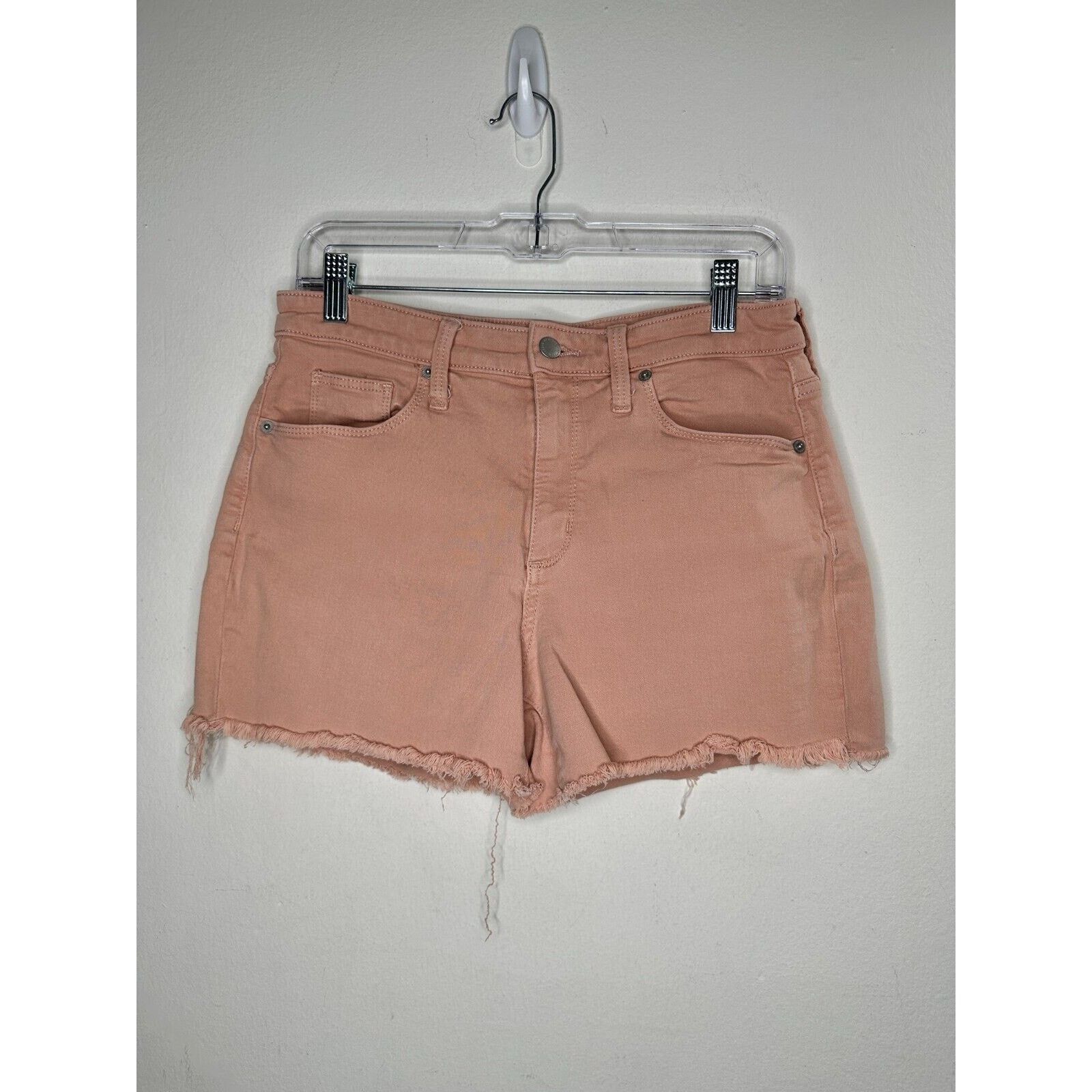 Other Universal Thread Peach High Rise Cut Off Raw Hem Shorts Size 29" - 13 Thumbnail