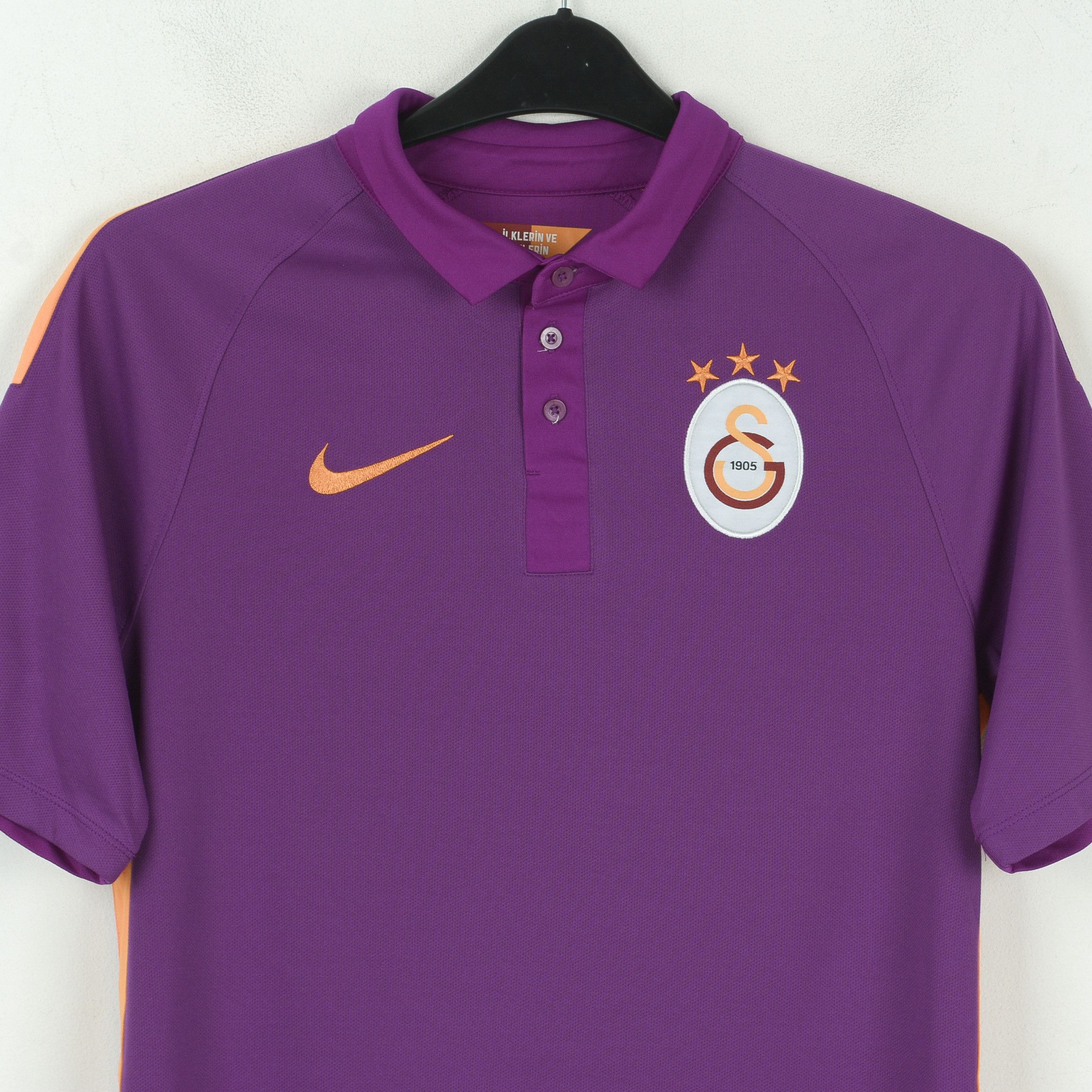 Nike Galatasaray S Football Polo 3rd Kit Jersey 2014 2015 Shirt Size US S / EU 44-46 / 1 - 3 Thumbnail