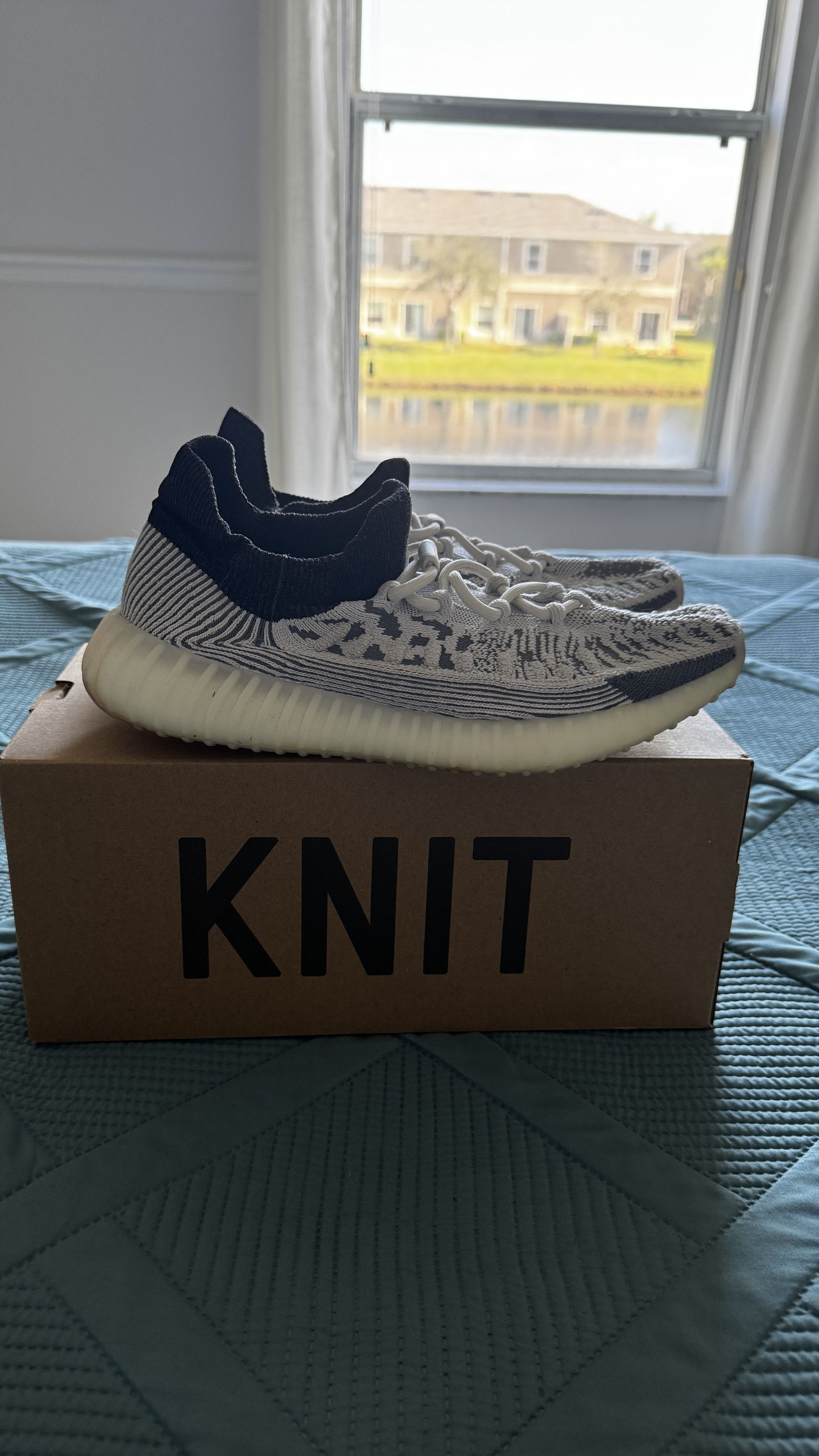 Yeezy Adidas Yeezy 350 V2 CMPCT Slate Panda Size US 9.5 / EU 42-43 - 3 Thumbnail