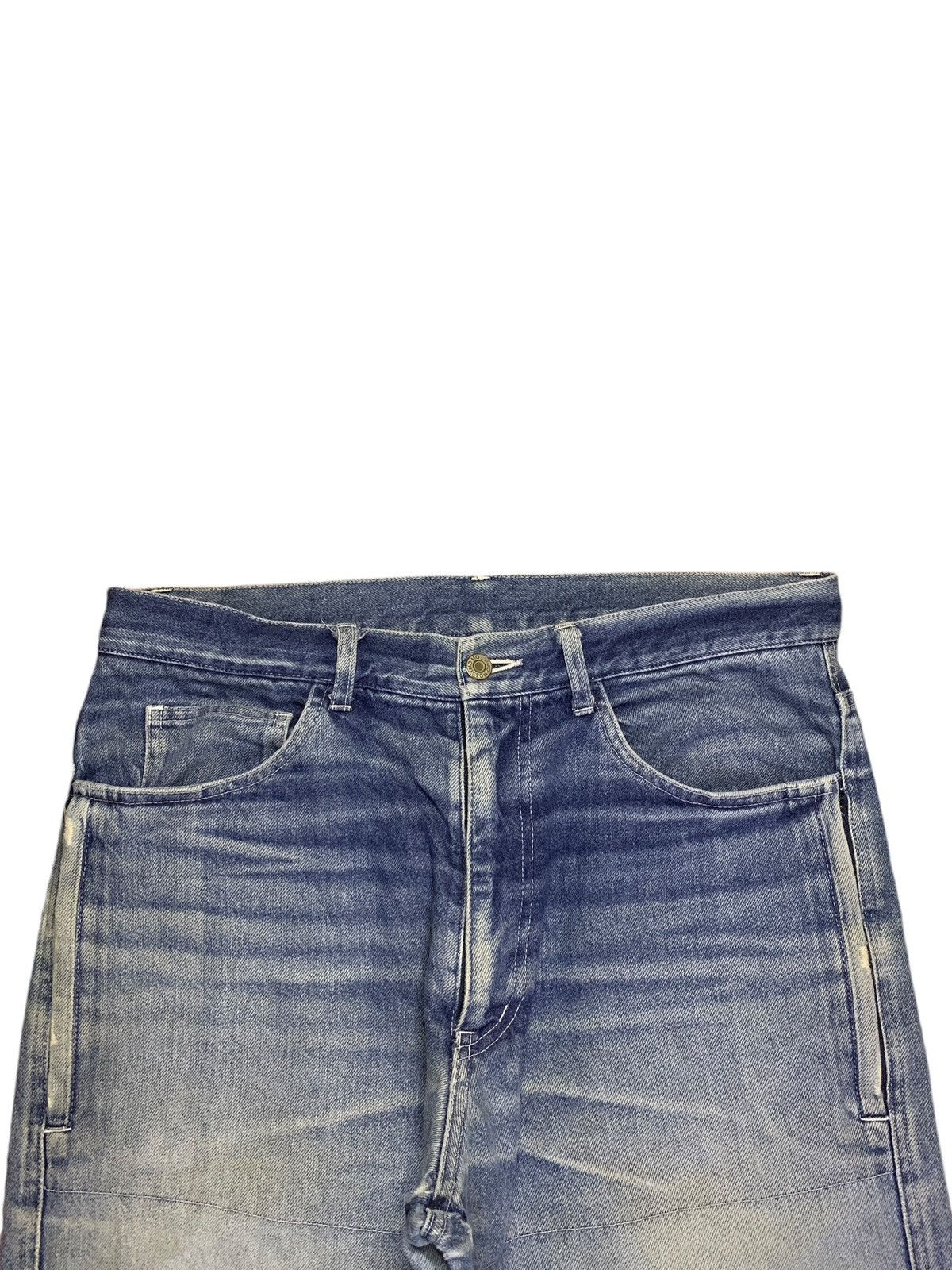 Japanese Brand Vintage Japanese Brand Mud Wash Patched Ripped Baggy Jeans Size US 34 / EU 50 - 4 Thumbnail