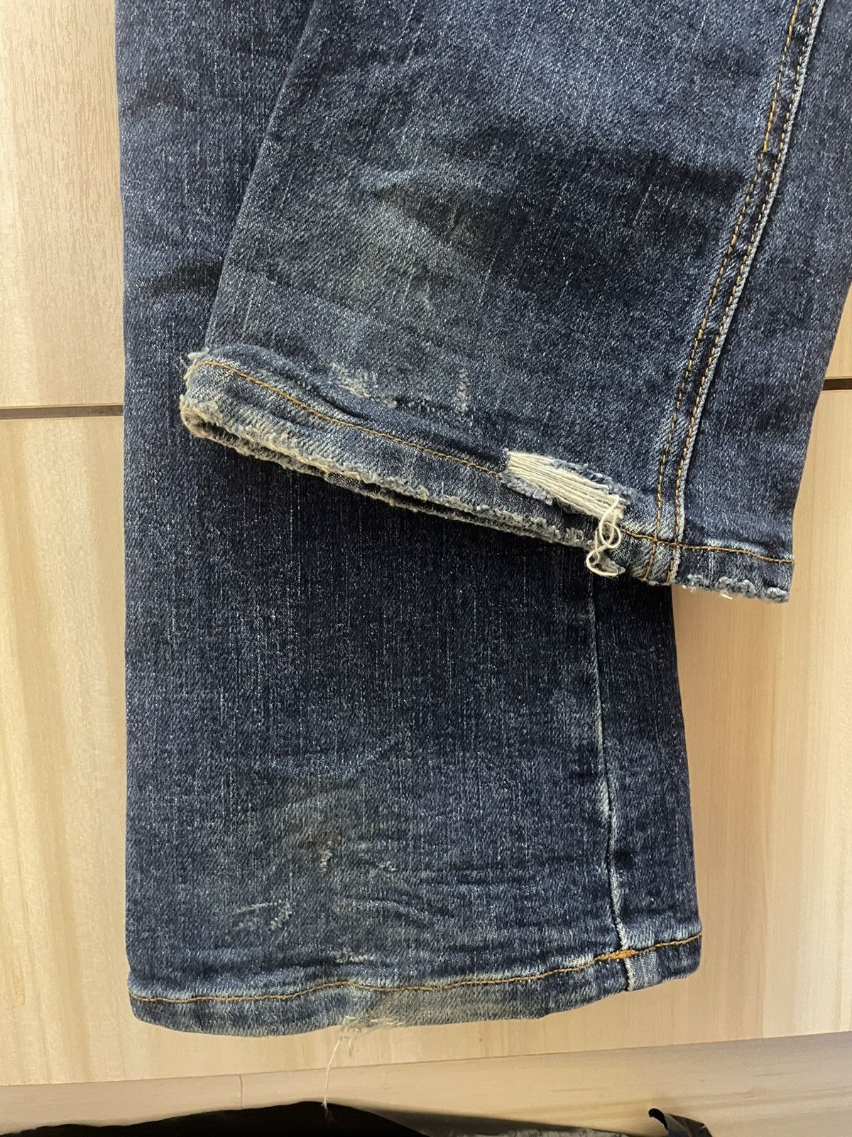 Le Grande Bleu (L.G.B.) LGB Strecthable Bootcut Distressed Jeans Size 30" / US 8 / IT 44 - 8 Thumbnail