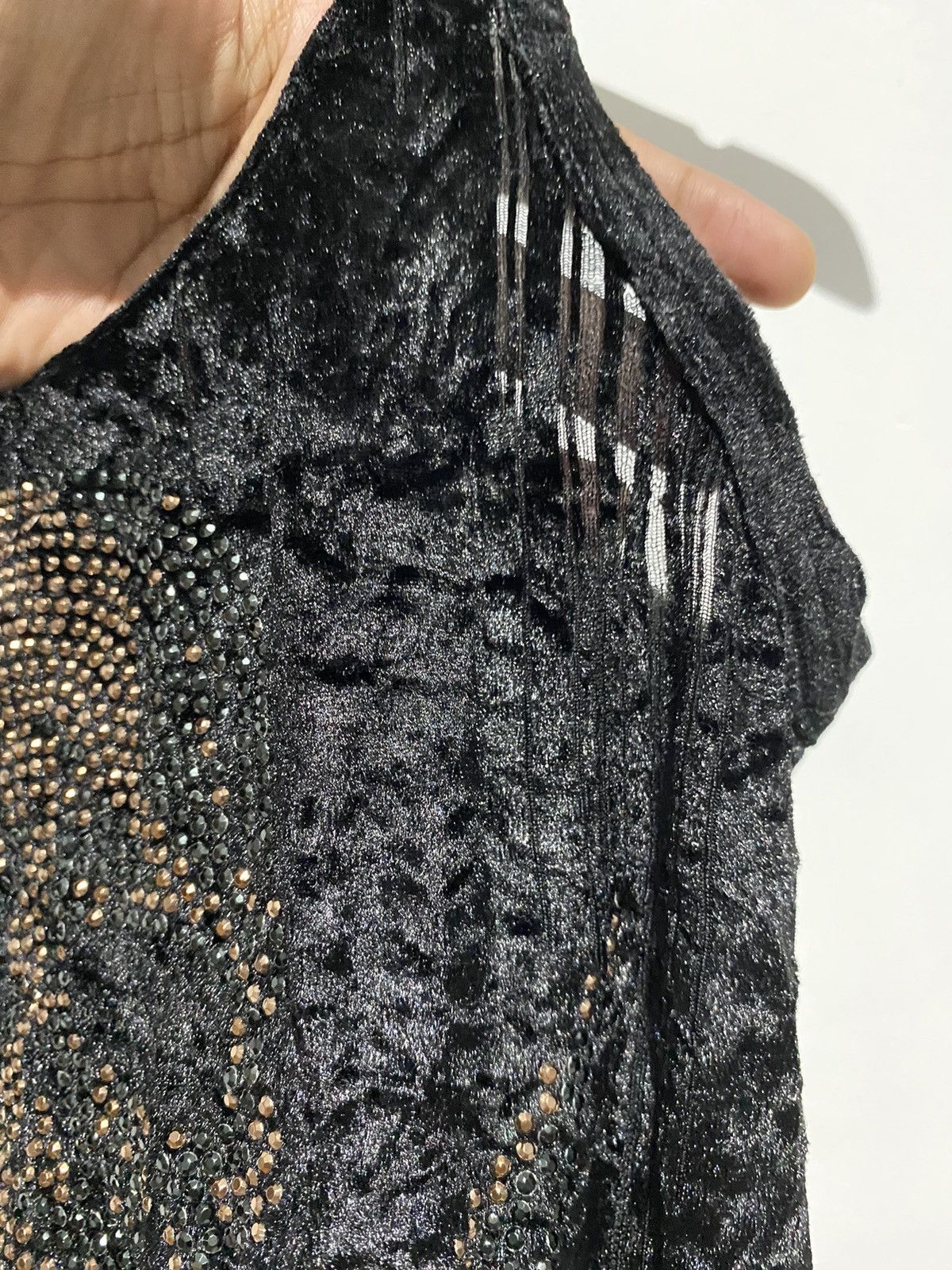 If Six Was Nine × Japanese Brand × Le Grande Bleu (L.G.B.) Jpg style skull glitter velvet tank-top japanese brand Size US M / EU 48-50 / 2 - 7 Thumbnail