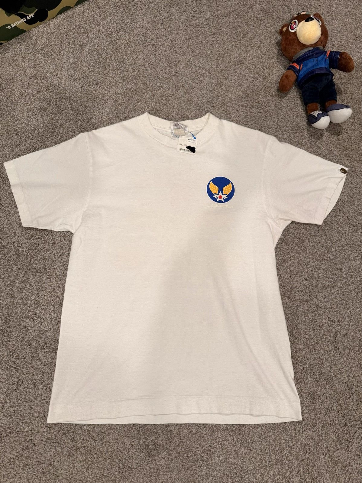 Bape BAPE WING LOGO/APE SHALL NEVER KILL APE TEE Size US M / EU 48-50 / 2 - 2 Thumbnail