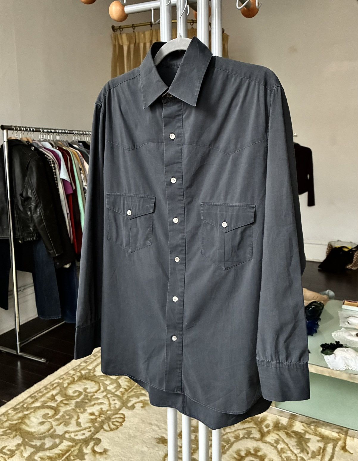 Other Alexander Van Slobbe Archive Garment Dyed Western Shirt Size US M / EU 48-50 / 2 - 8 Thumbnail