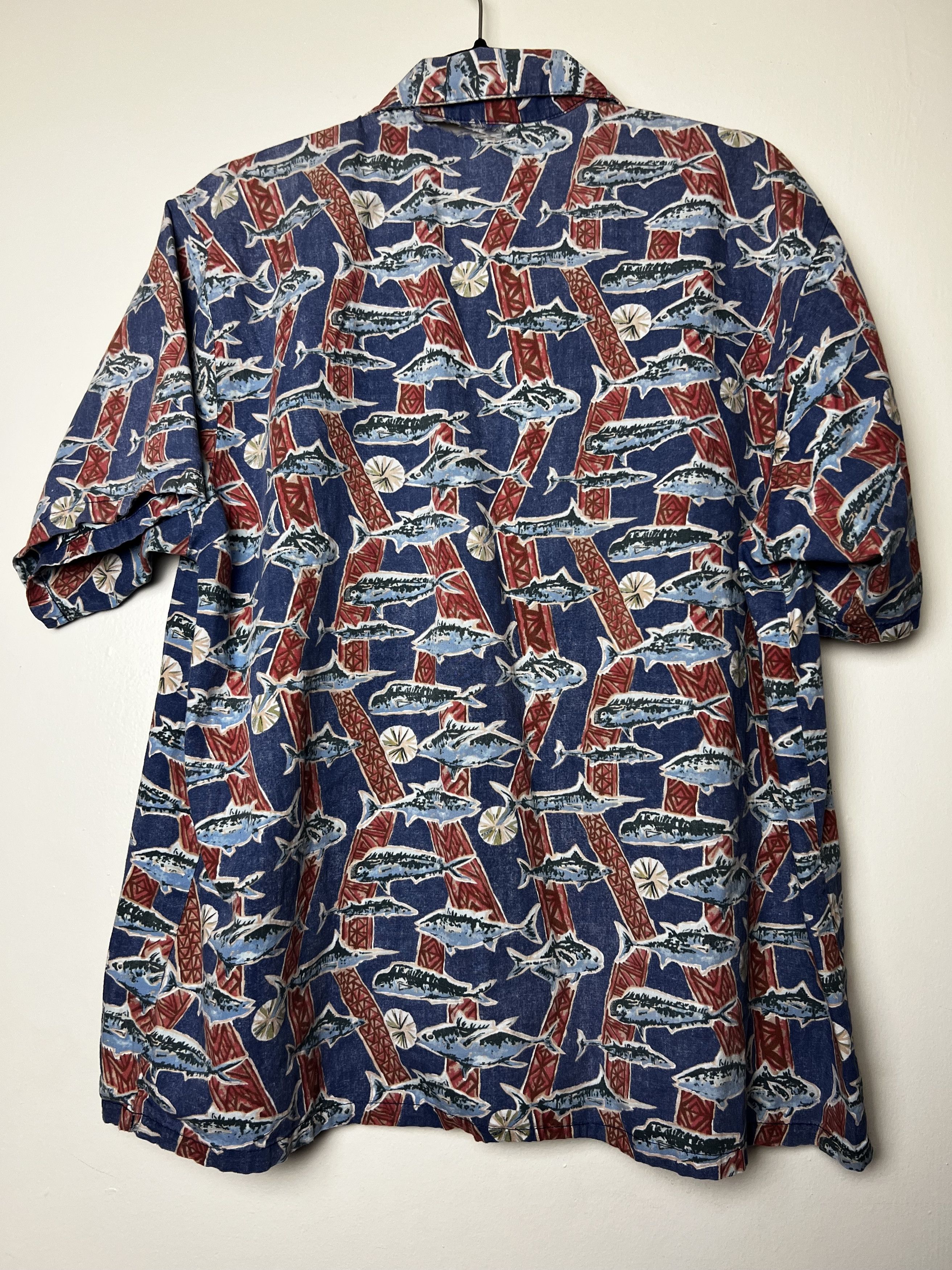 Vintage Vintage 70s Hawaiian Aloha Shirt: Barefoot in Paradise Fish Size US L / EU 52-54 / 3 - 8 Thumbnail
