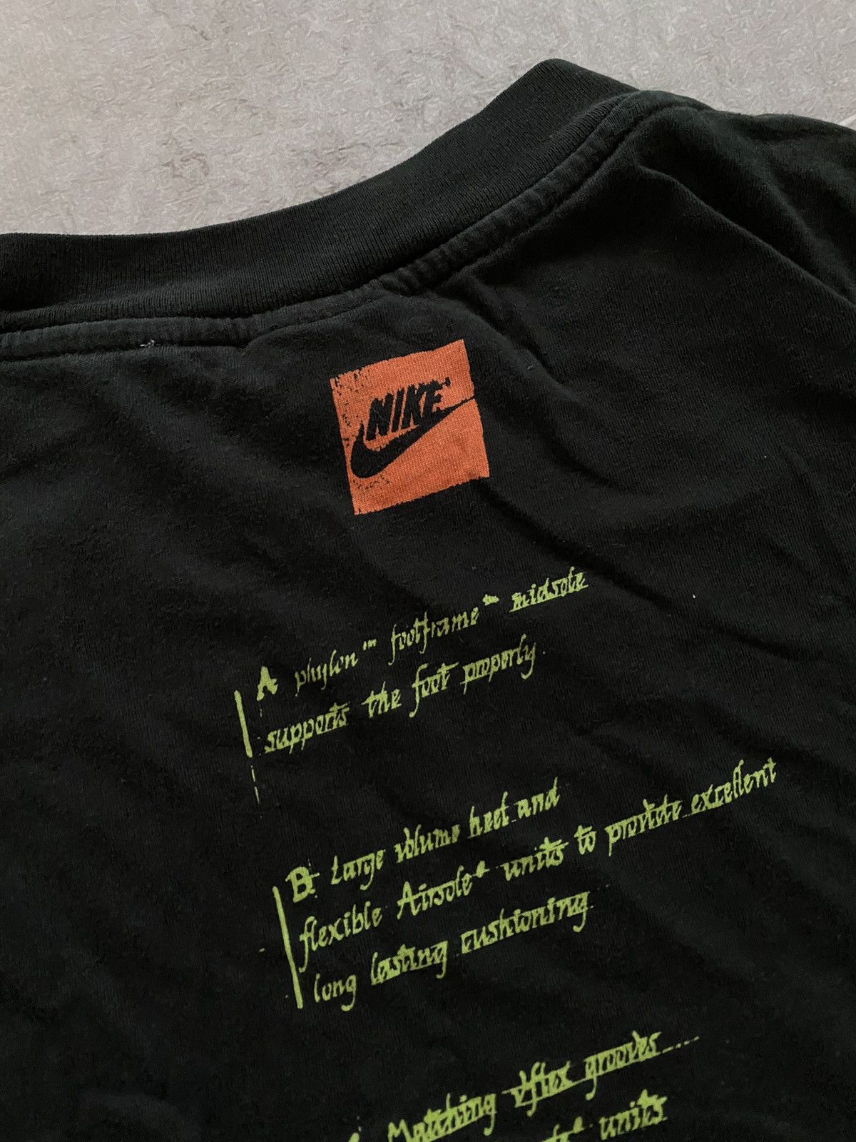 Nike × Vintage Vintage 90s Nike Big Foot Logo Oversized Rap Y2K T Shirt Size US XL / EU 56 / 4 - 13 Thumbnail
