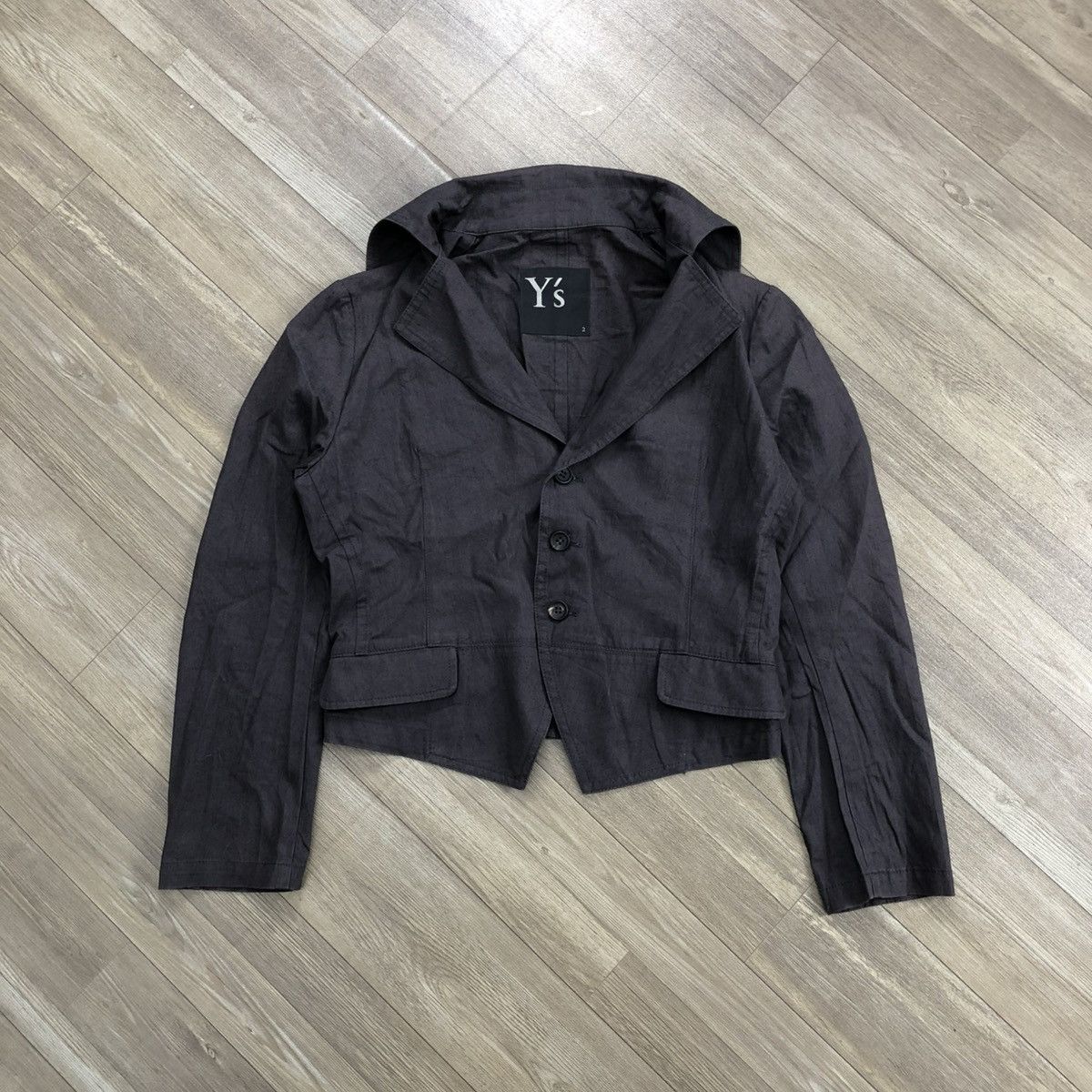 Y's 90s Vintage Yohji Yamamoto Y’s Cropped Jacket Luxury Design Size 38S - 2 Thumbnail