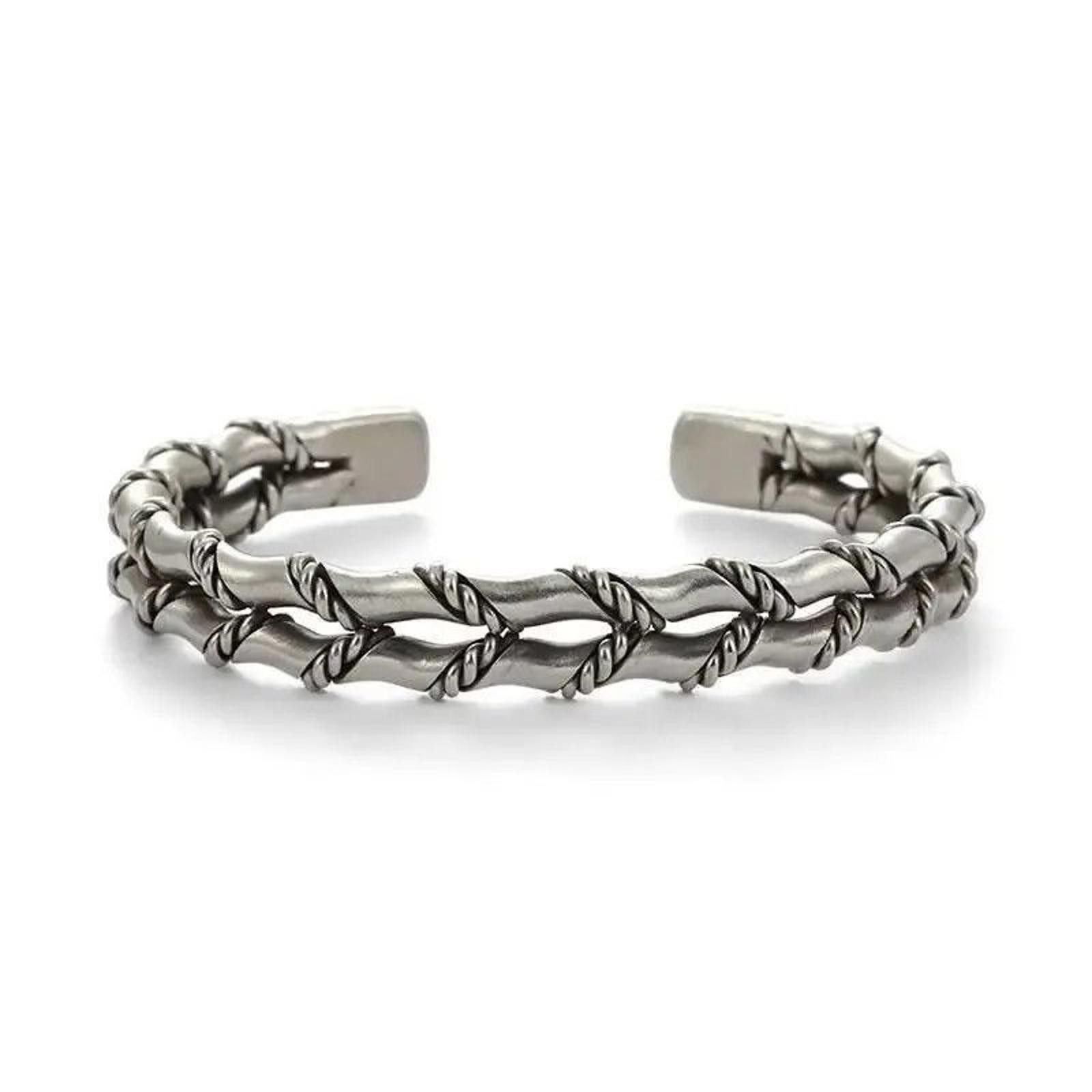 Jewelry Double Layer Bamboo Bracelet Size ONE SIZE - 3 Thumbnail