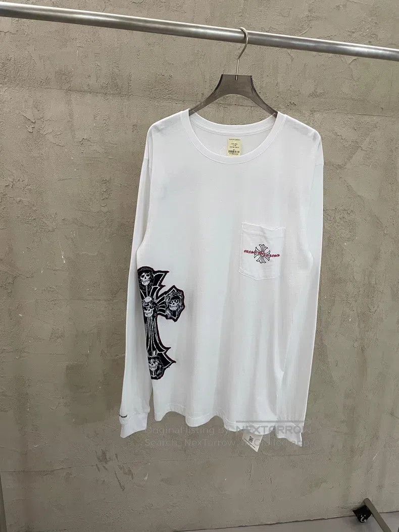 Chrome Hearts CHROME HEARTS Size L Gunhua side cross Sanskrit round neck Size US M / EU 48-50 / 2 - 1 Thumbnail