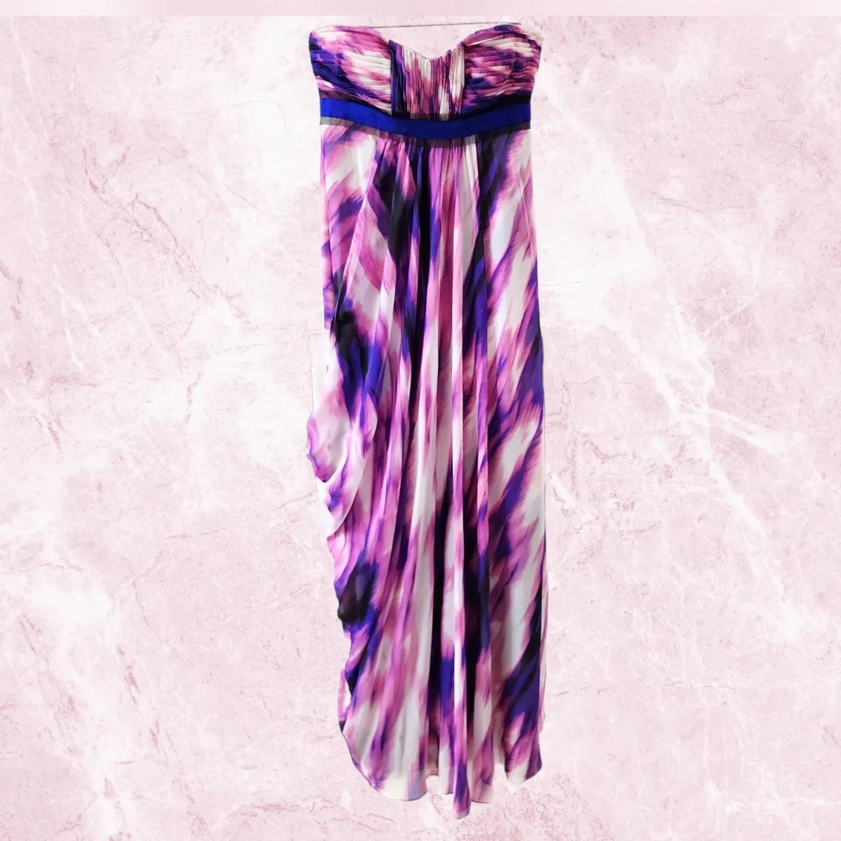 Bcbgmaxazria BCBG Silk Strapless Runway Dress -FASHIONELLA Size S / US 4 / IT 40 - 5 Thumbnail