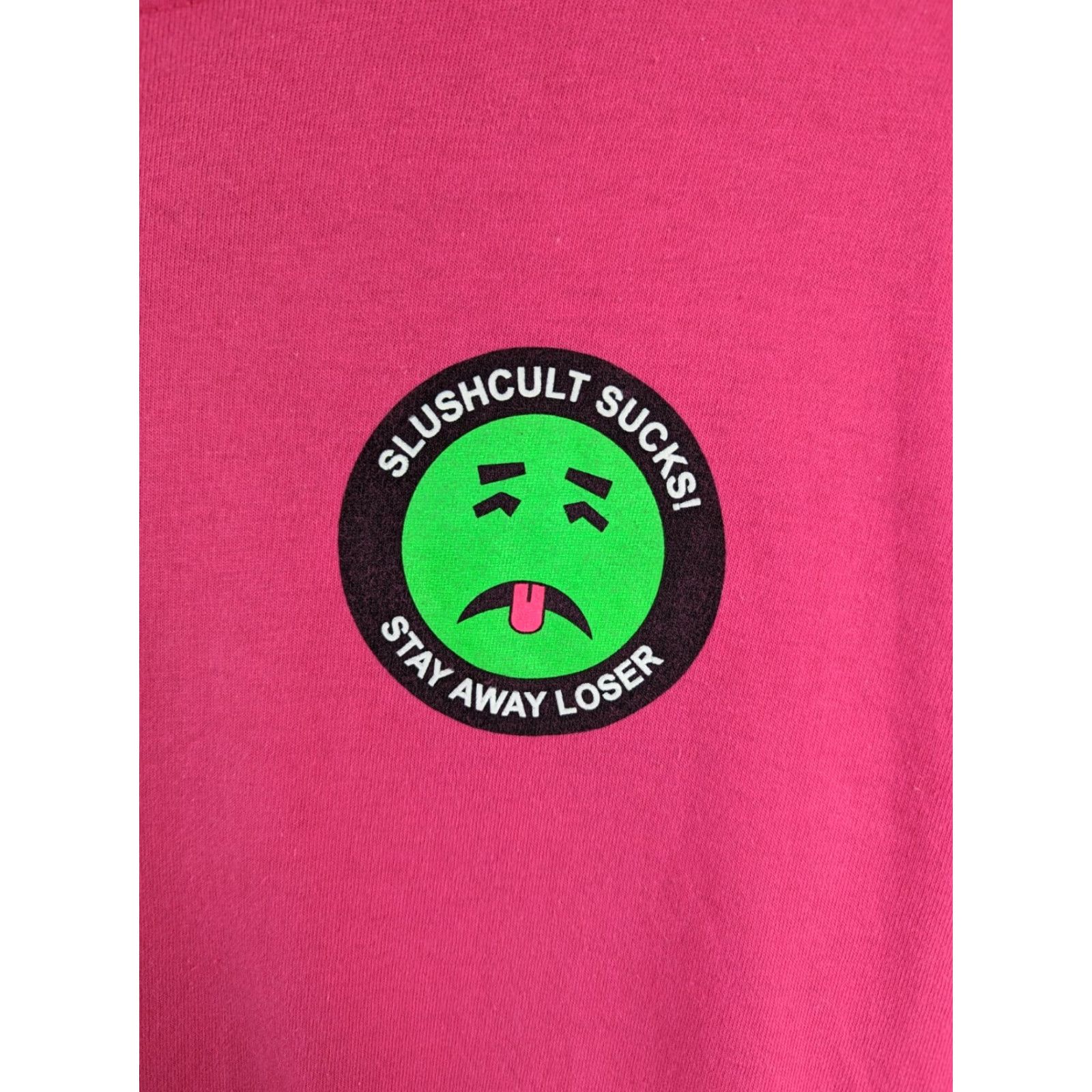 Vintage Suck Me I'm T-Shirt Pink XL Slushcult Sucks! "Stay Away Loser" Skater Wear Shirt Unisex Adults Mens Womens Size US XL / EU 56 / 4 - 4 Thumbnail
