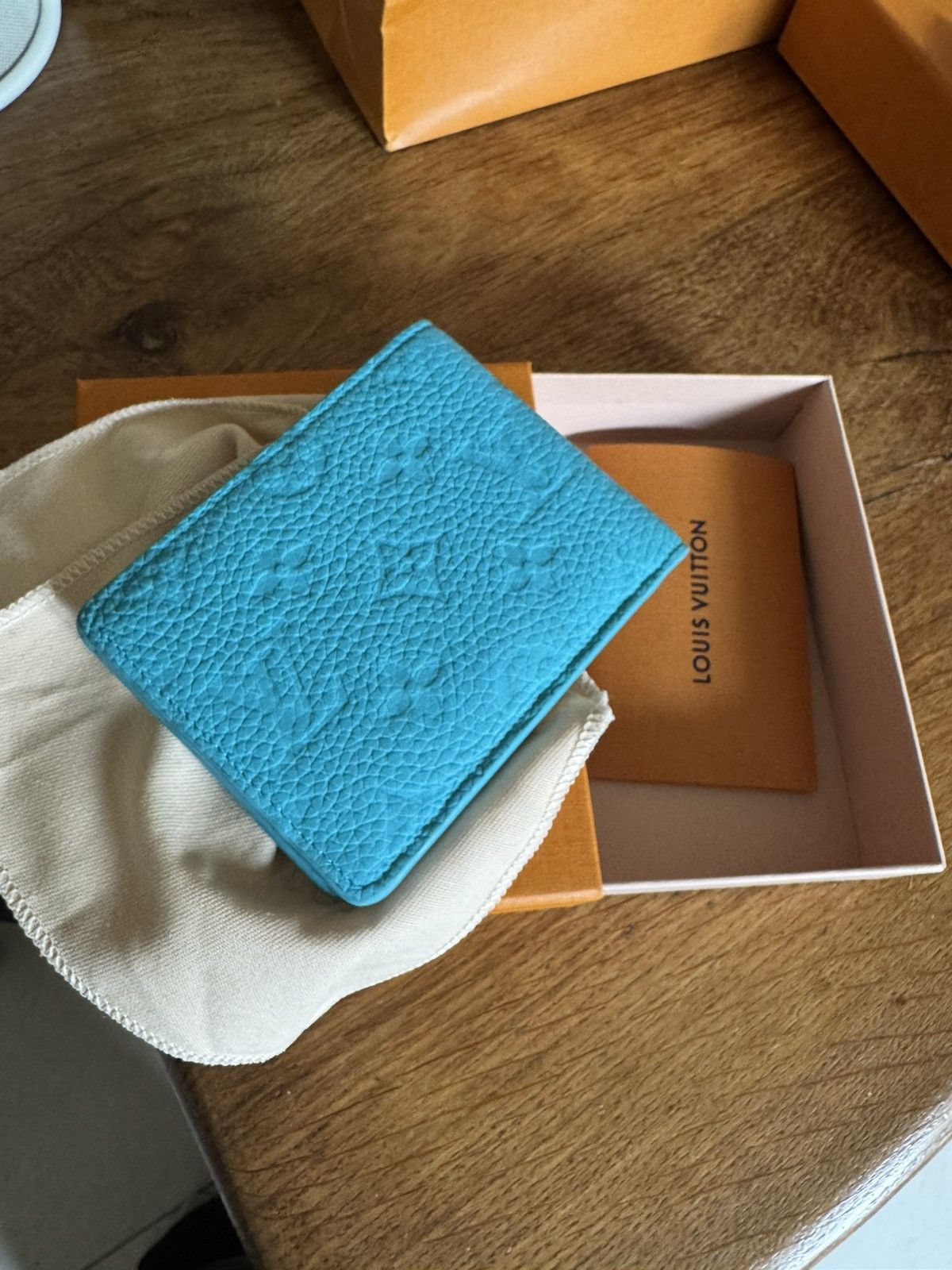 Louis Vuitton × Pharrell Louis Vuitton Pharrel Tiffany blue Wallet 100% leather Size ONE SIZE - 1 Thumbnail