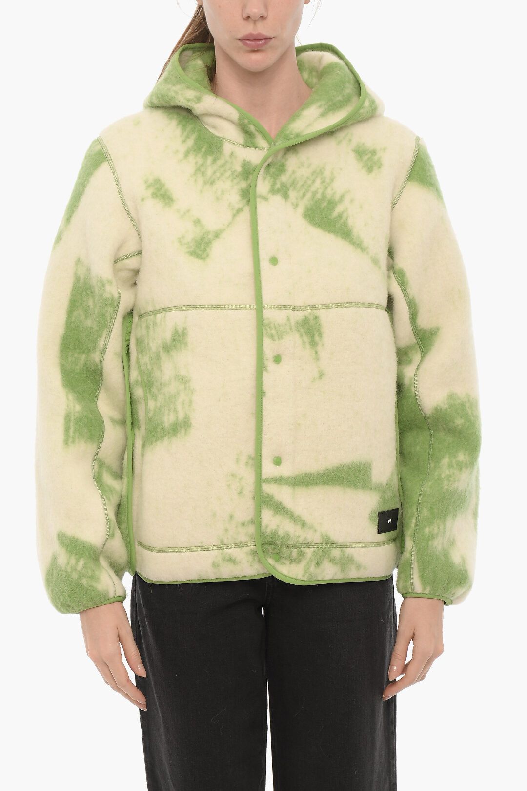 og1mm0824 Tie-Dye Effect Hooded Jacket