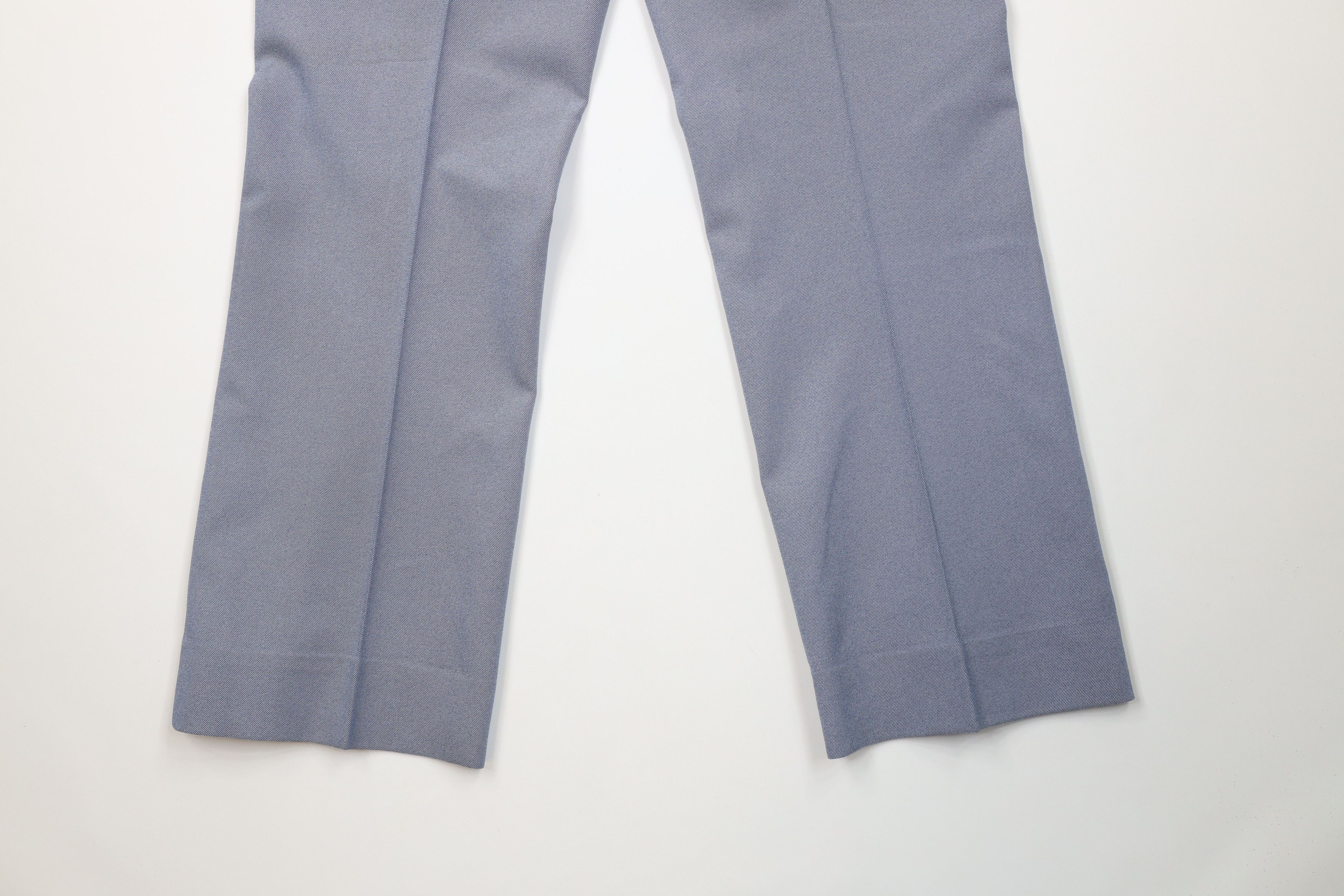 Vintage 70s Streetwear Knit Wide Leg Bell Bottoms Pants USA
