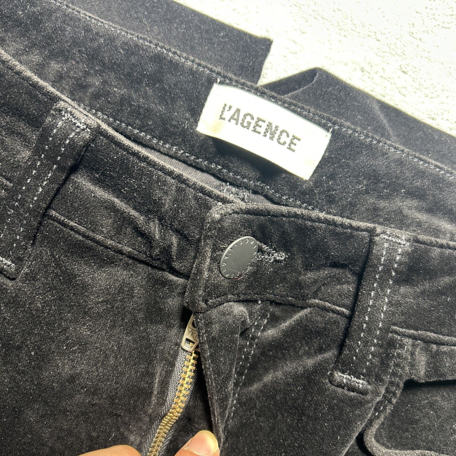JNCO L agence Beyond Baggy Velour Soft Pants W's 28 30x33 Palazzo Size 30" / US 8 / IT 44 - 3 Thumbnail