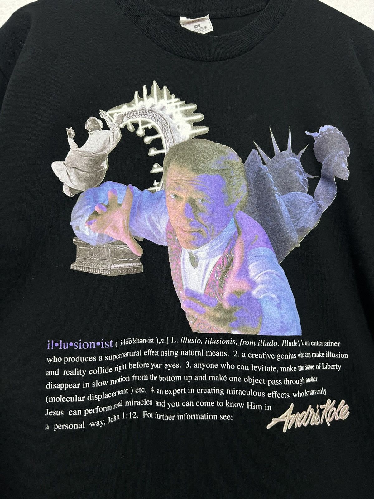 Vintage 90s André Kole Illusionist Rare Shirt Size US XL / EU 56 / 4 - 2 Thumbnail