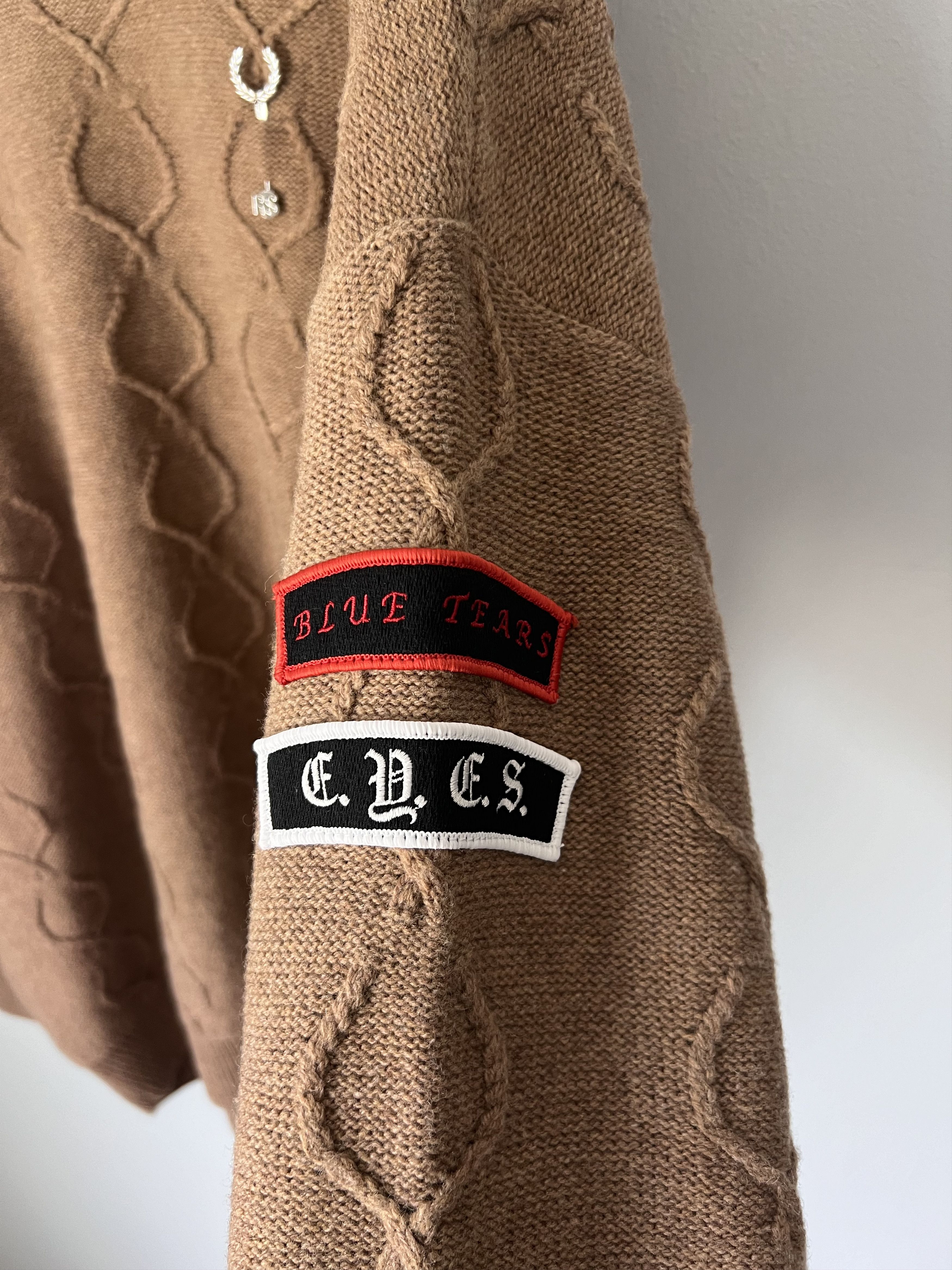 Fred Perry × Raf Simons Raf Simons Fred Perry Wool Patched Oversized Sweater Size US M / EU 48-50 / 2 - 4 Thumbnail