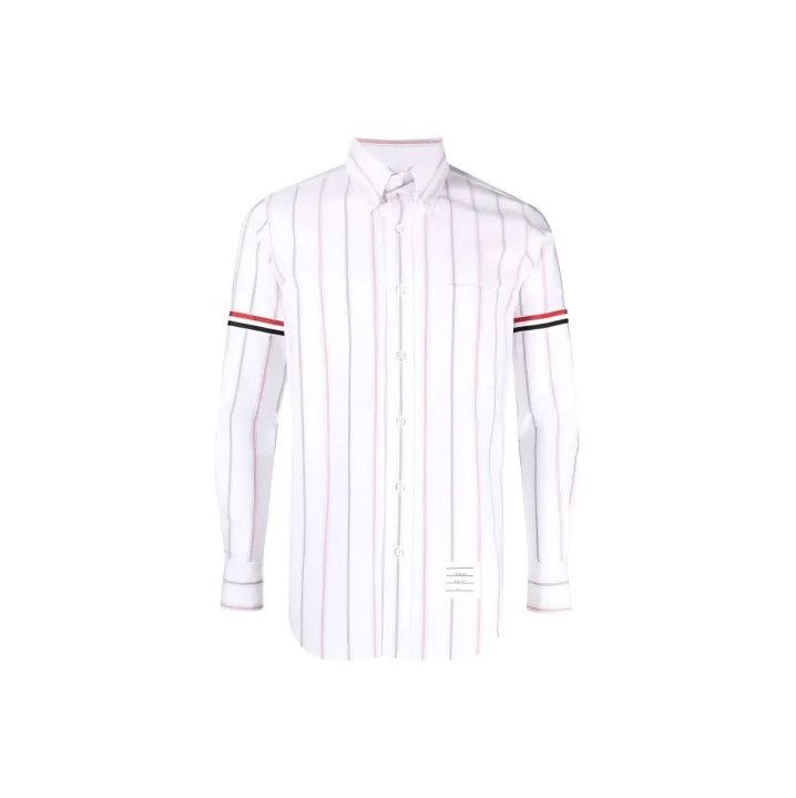 Thom Browne Thom Browne Striped Casual Shirt for Men Size US M / EU 48-50 / 2 - 1 Thumbnail