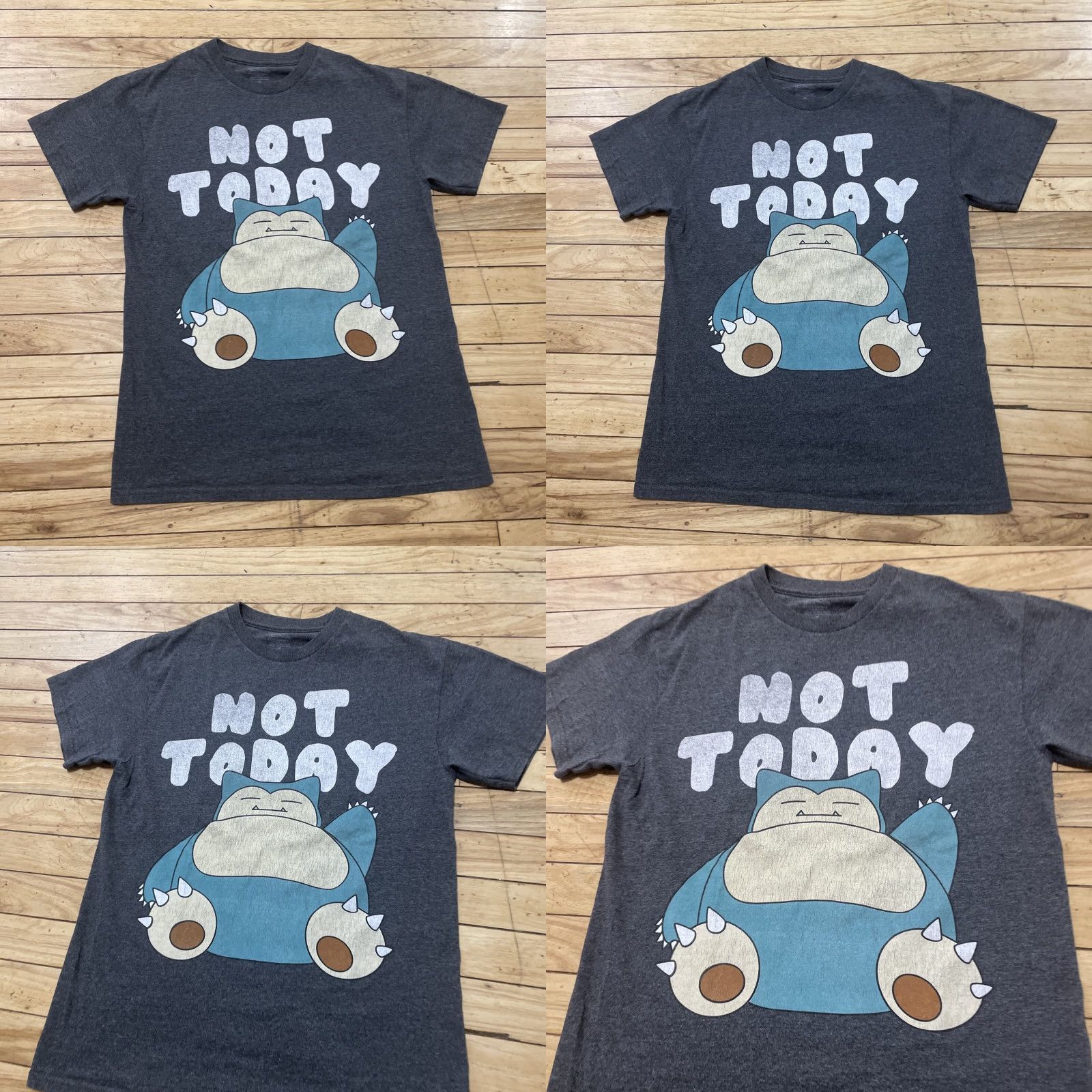 Vintage VINTAGE Pokemon Snorlax T Shirt Mens M Black Not Today Graphic 151 M Size US M / EU 48-50 / 2 - 9 Thumbnail