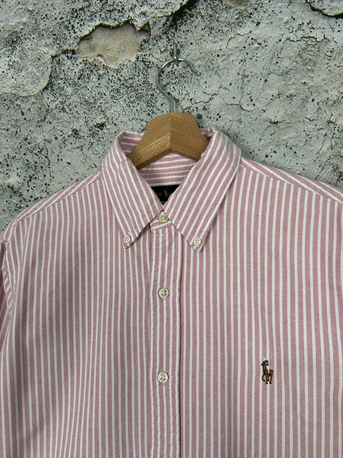 Polo Ralph Lauren Polo Ralph Lauren Stripe Pink Shirt Basic Elegant Premium Size US M / EU 48-50 / 2 - 3 Thumbnail
