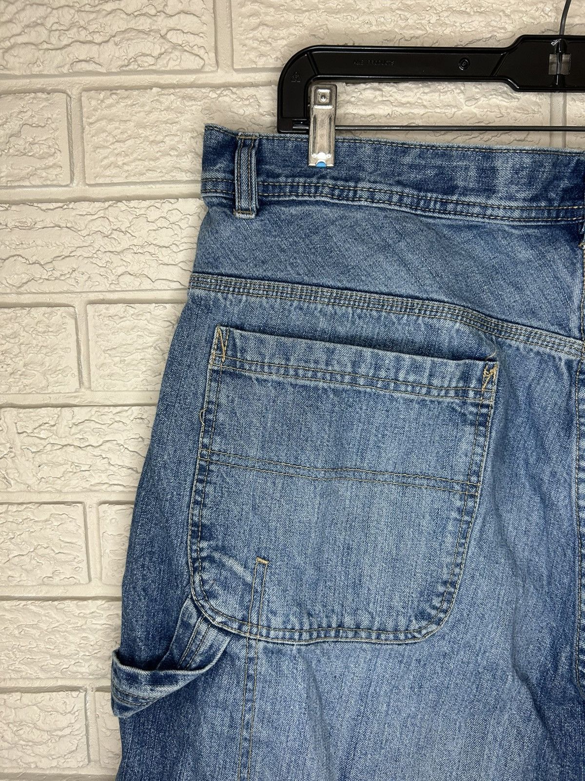 Ecko Unltd. × Vintage Vintage Ecko Carpenter Baggy Faded Denim Shorts Size US 38 / EU 54 - 4 Thumbnail
