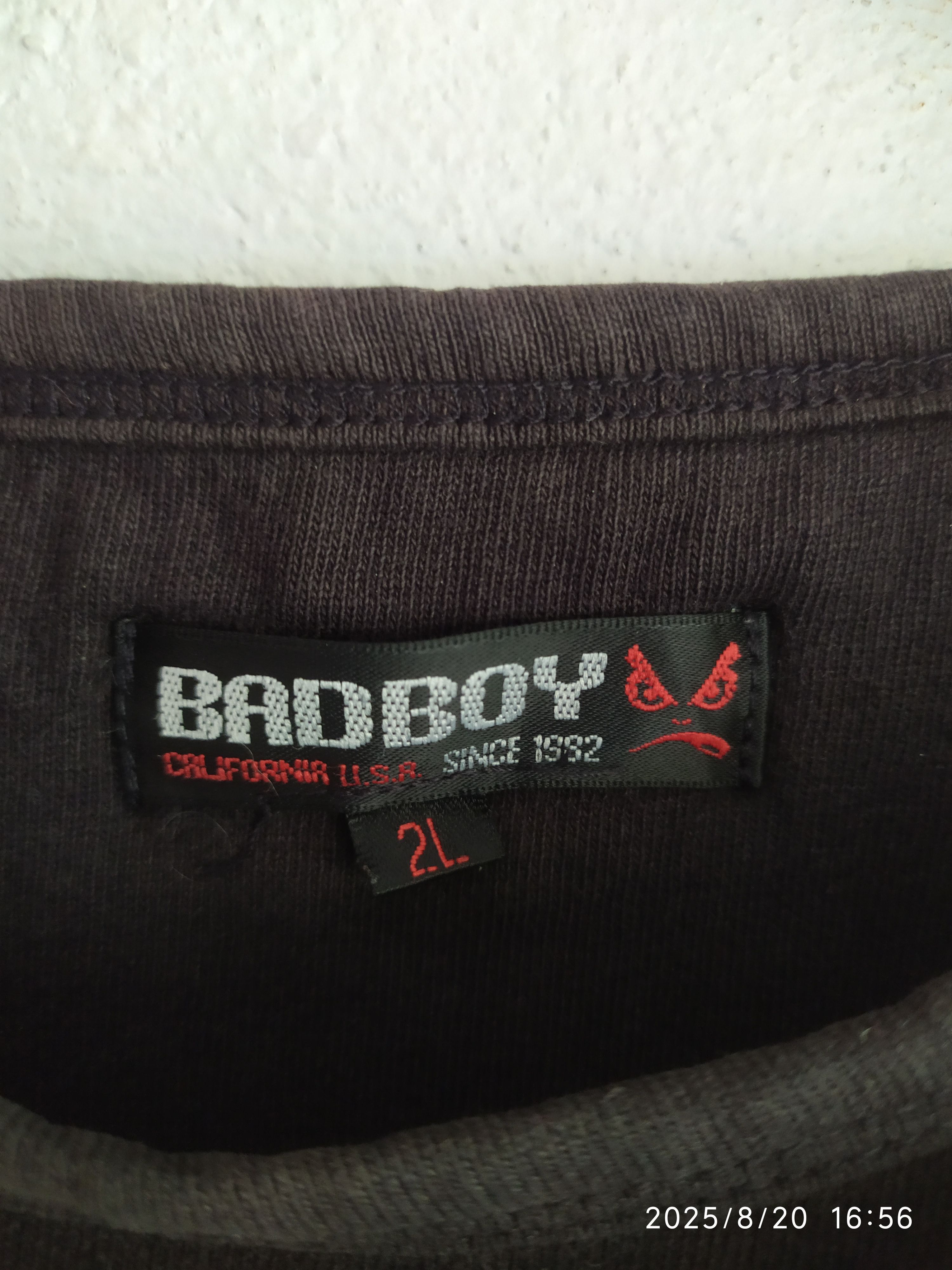 If Six Was Nine Vintage BAD BOY Poem double Layer Long Sleeve Shirt Size US XL / EU 56 / 4 - 8 Thumbnail