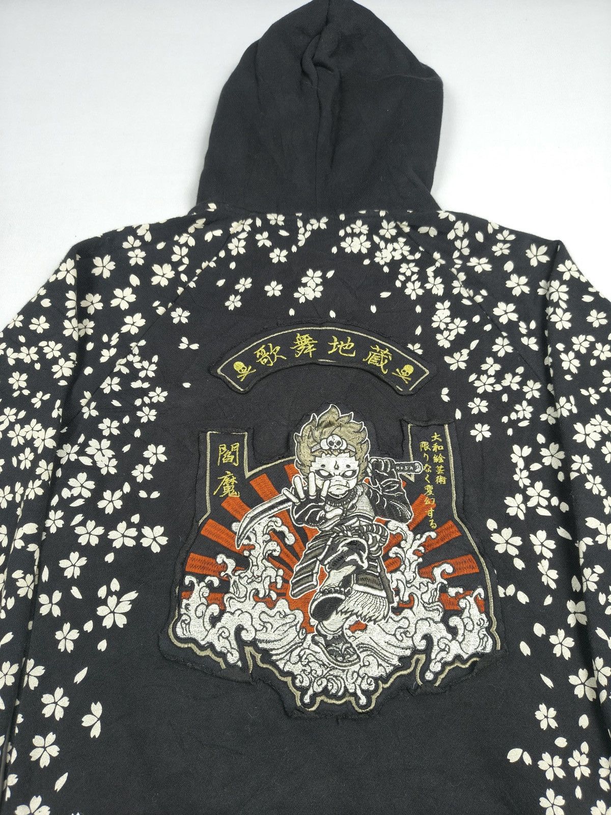 Japanese Brand Jizo Samurai Sakura Hoodie 🤺 (052) Size US XXS / EU 40 - 8 Thumbnail