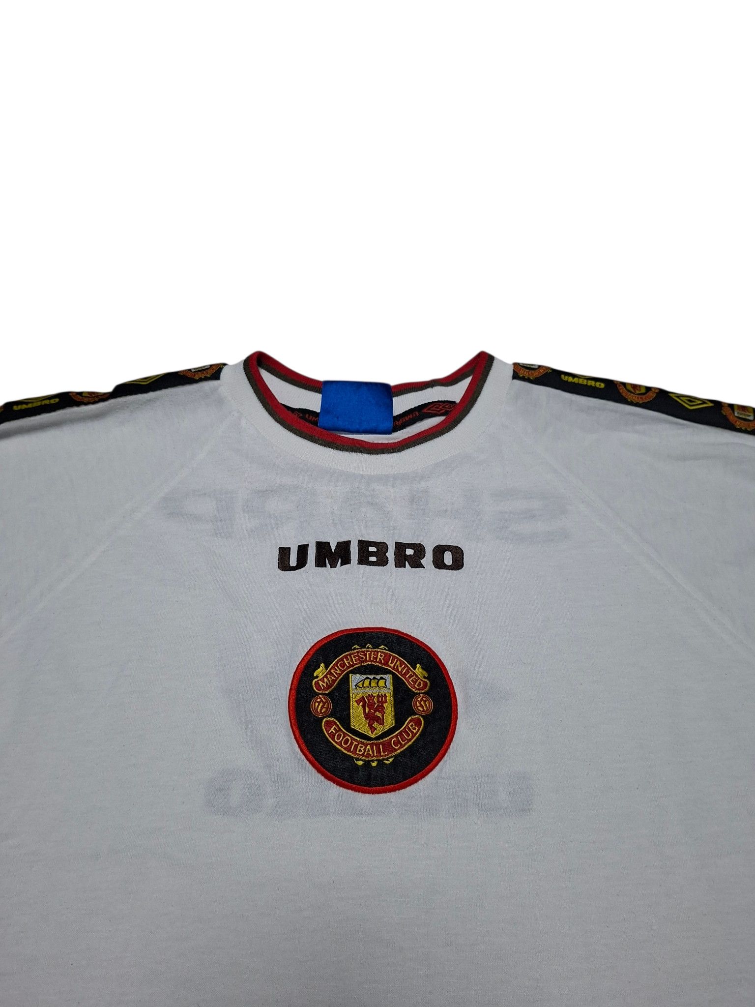 Umbro MANCHESTER UNITED UMBRO SHARP VINTAGE 90 TRAINING SOCCER TEE Size US L / EU 52-54 / 3 - 2 Thumbnail
