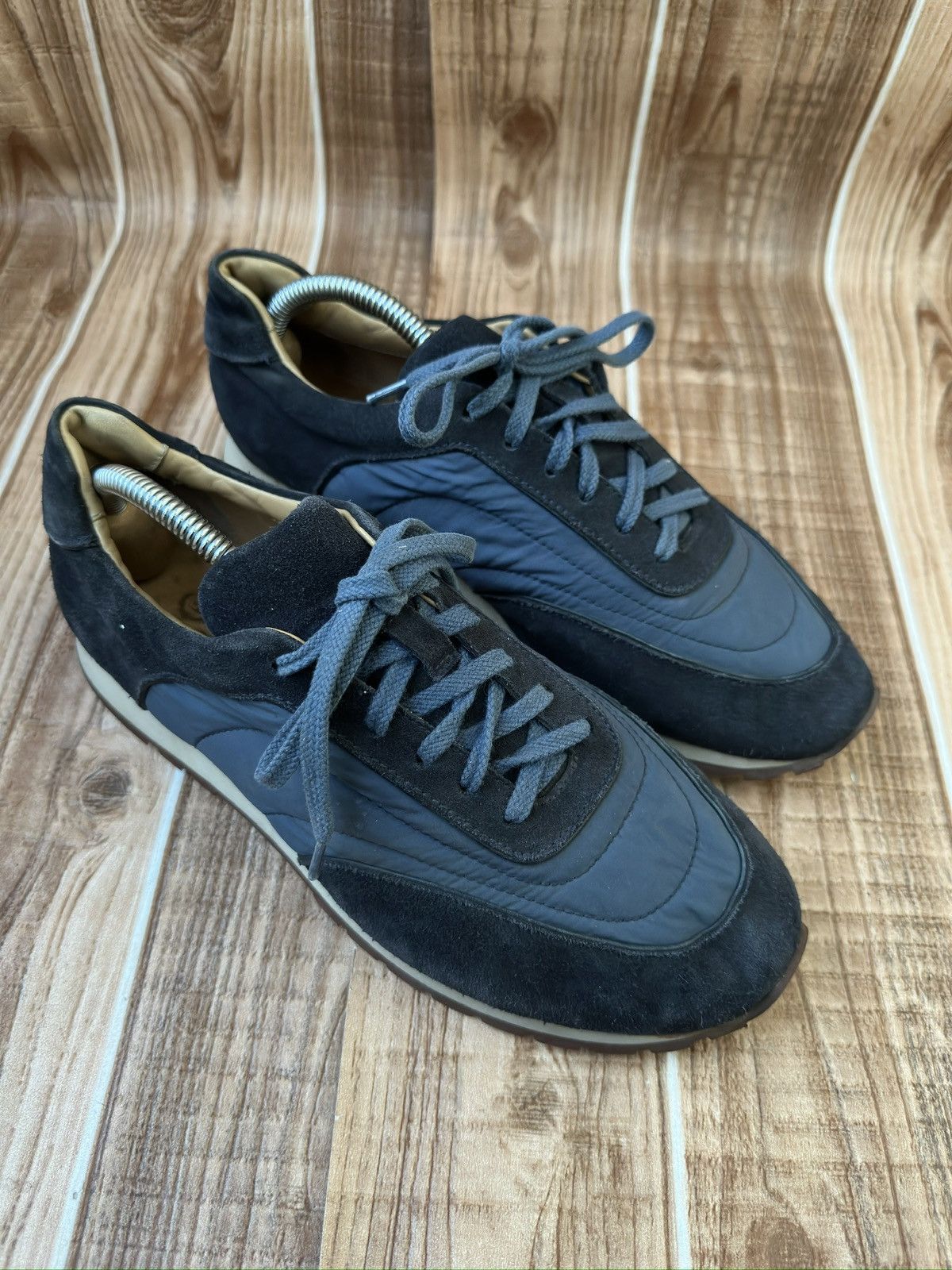 Loro Piana Loro Piana Blue Suede Weekend Walk Low top Sneaks Size US 7 / EU 40 - 1 Thumbnail