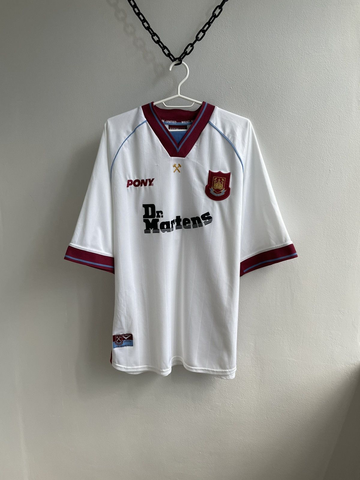 Vintage West Ham United 1998 1999 Wright #14 Football Jersey Shirt Size US XL / EU 56 / 4 - 2 Thumbnail